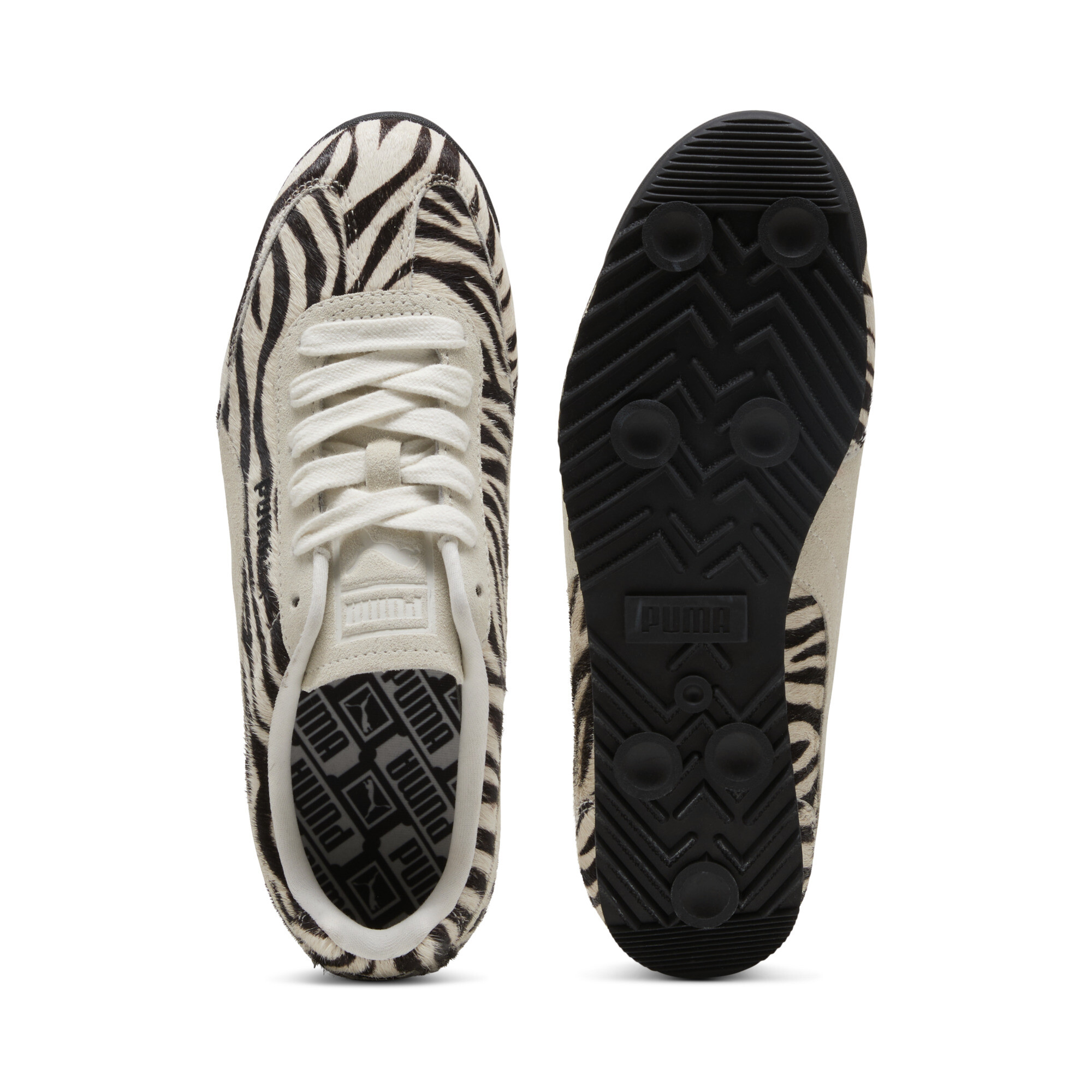 PUMA Arizona Zebra sneakers voor Dames, Zwart/Wit, Maat 38,5 thumbnail 4