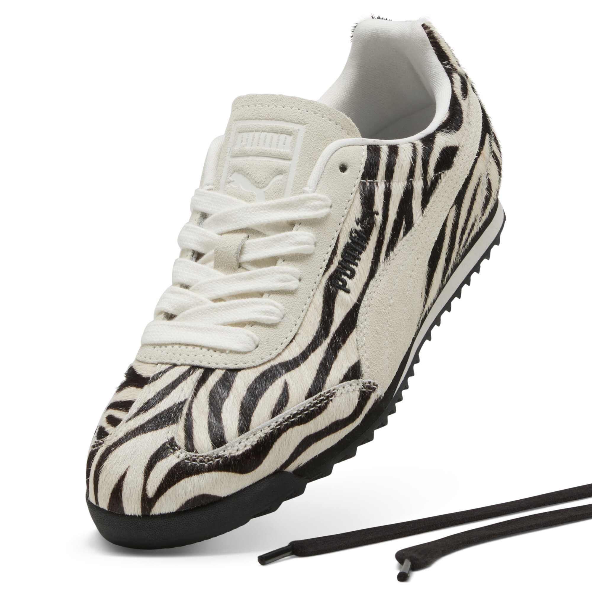 PUMA Arizona Zebra sneakers voor Dames, Zwart/Wit, Maat 38,5 thumbnail 2