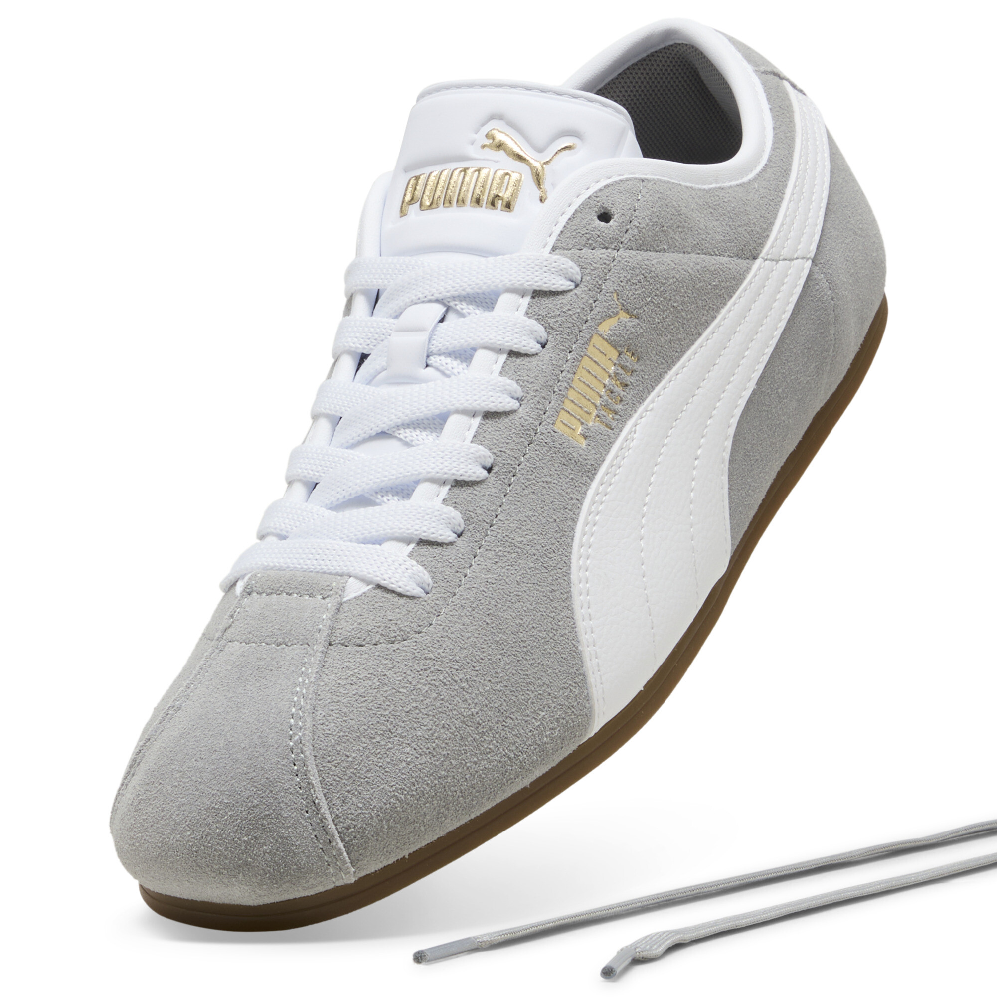 PUMA Tackle uniseks sneakers, Grijs/Wit, Maat 40,5 thumbnail 2