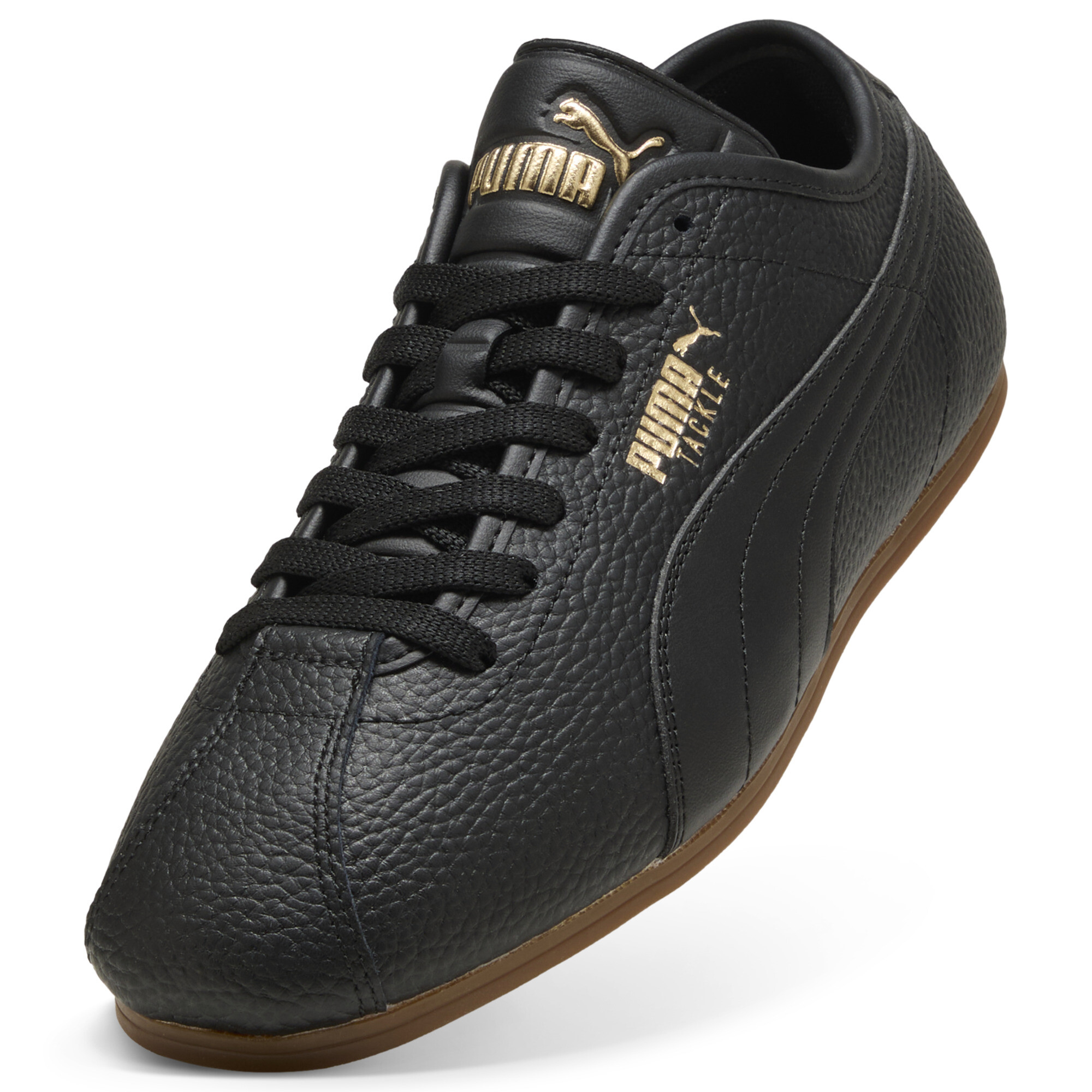 PUMA Tackle L sneakers uniseks, Zwart/Goud, Maat 37,5 thumbnail 2
