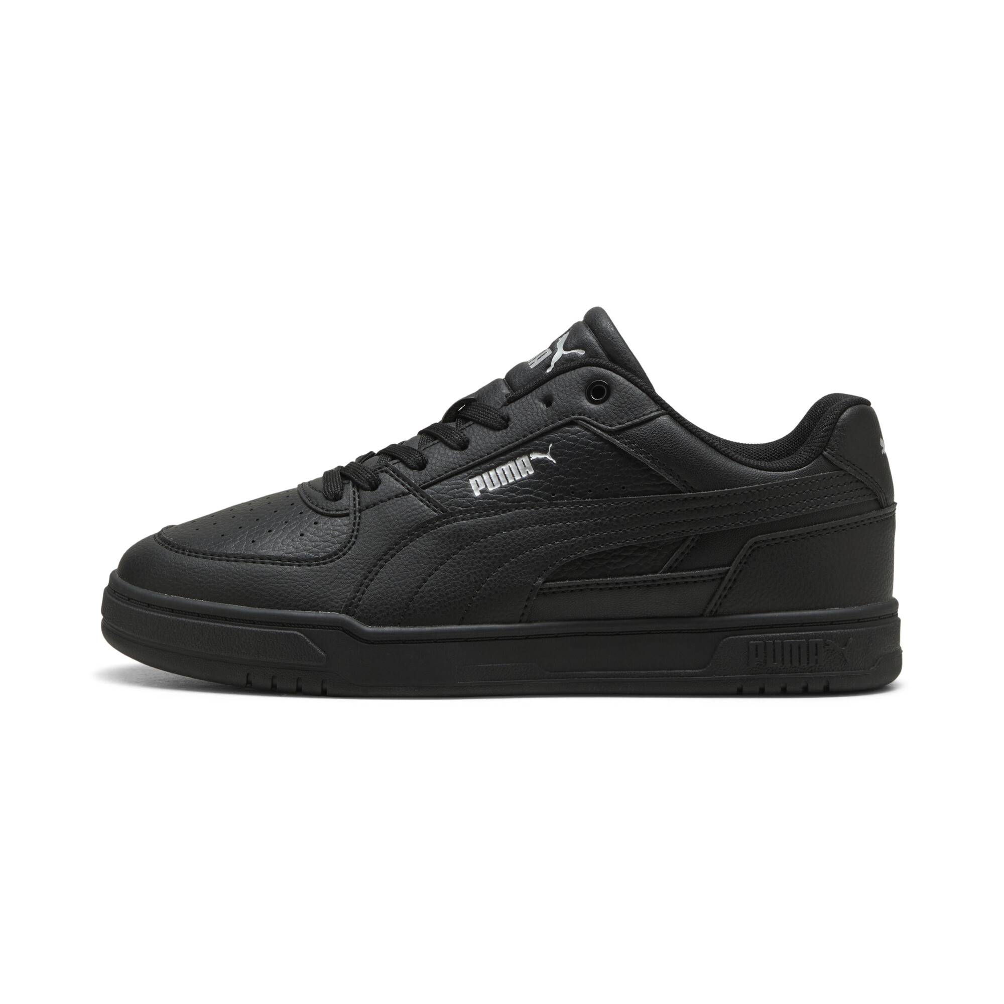 PUMA Caven III uniseks sneakers, Zwart/Wit/Zilver, Maat 38