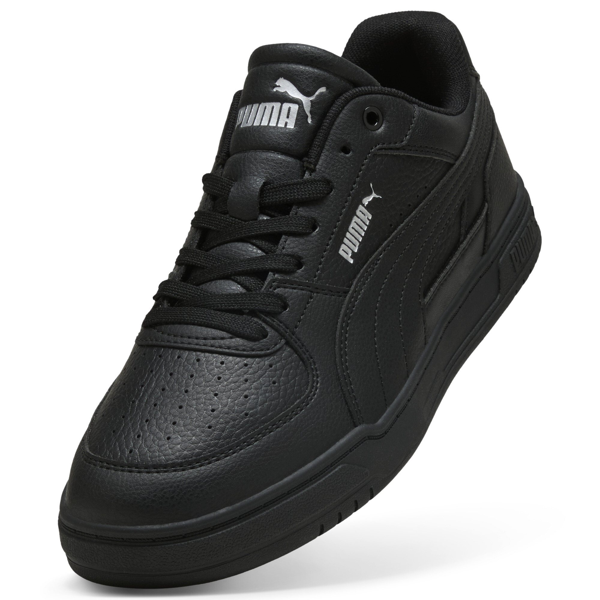 PUMA Caven III uniseks sneakers, Zwart/Wit/Zilver, Maat 38 thumbnail 2