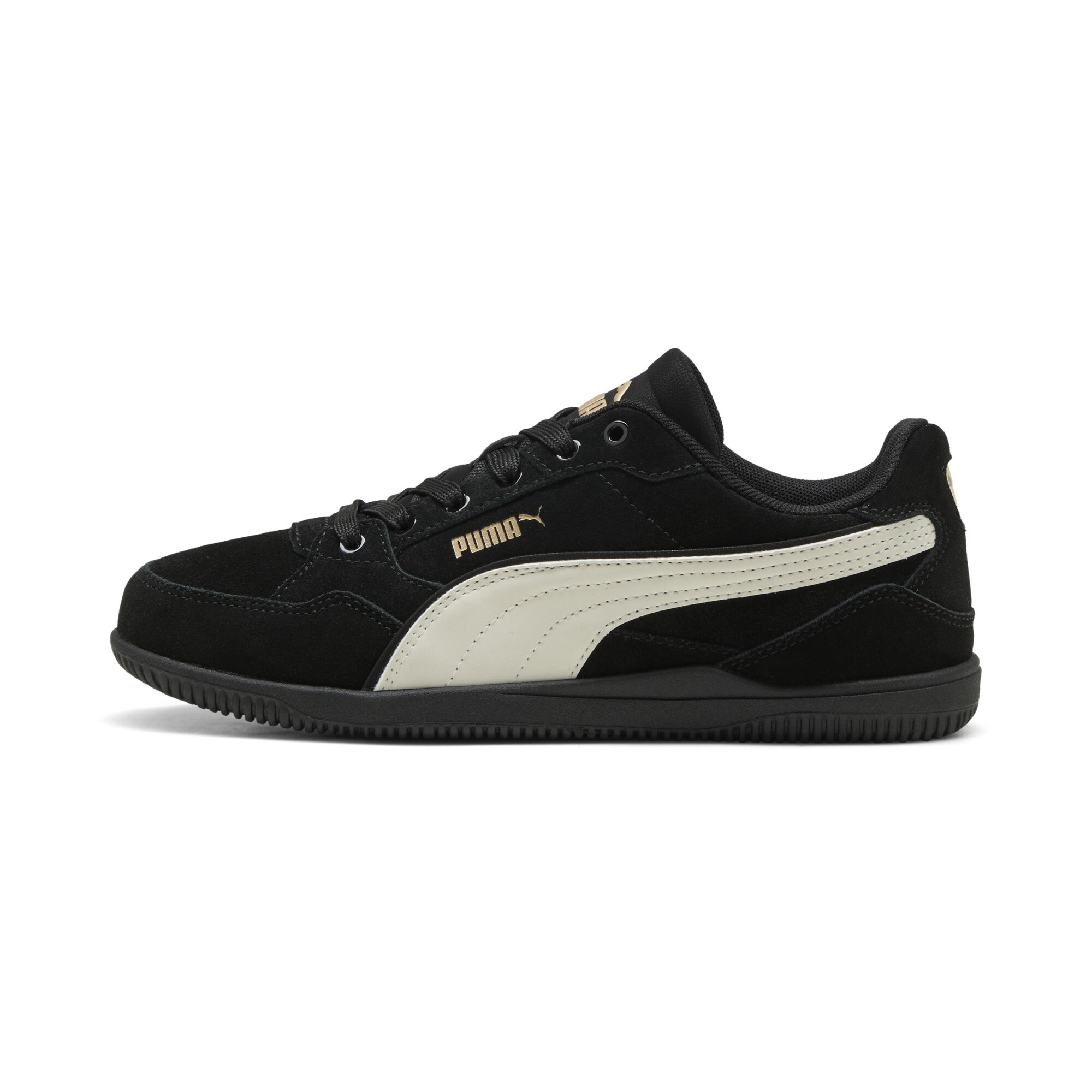 PUMA K-Moda sneakers voor Dames, Zwart/Wit/Goud, Maat 40,5 thumbnail 5