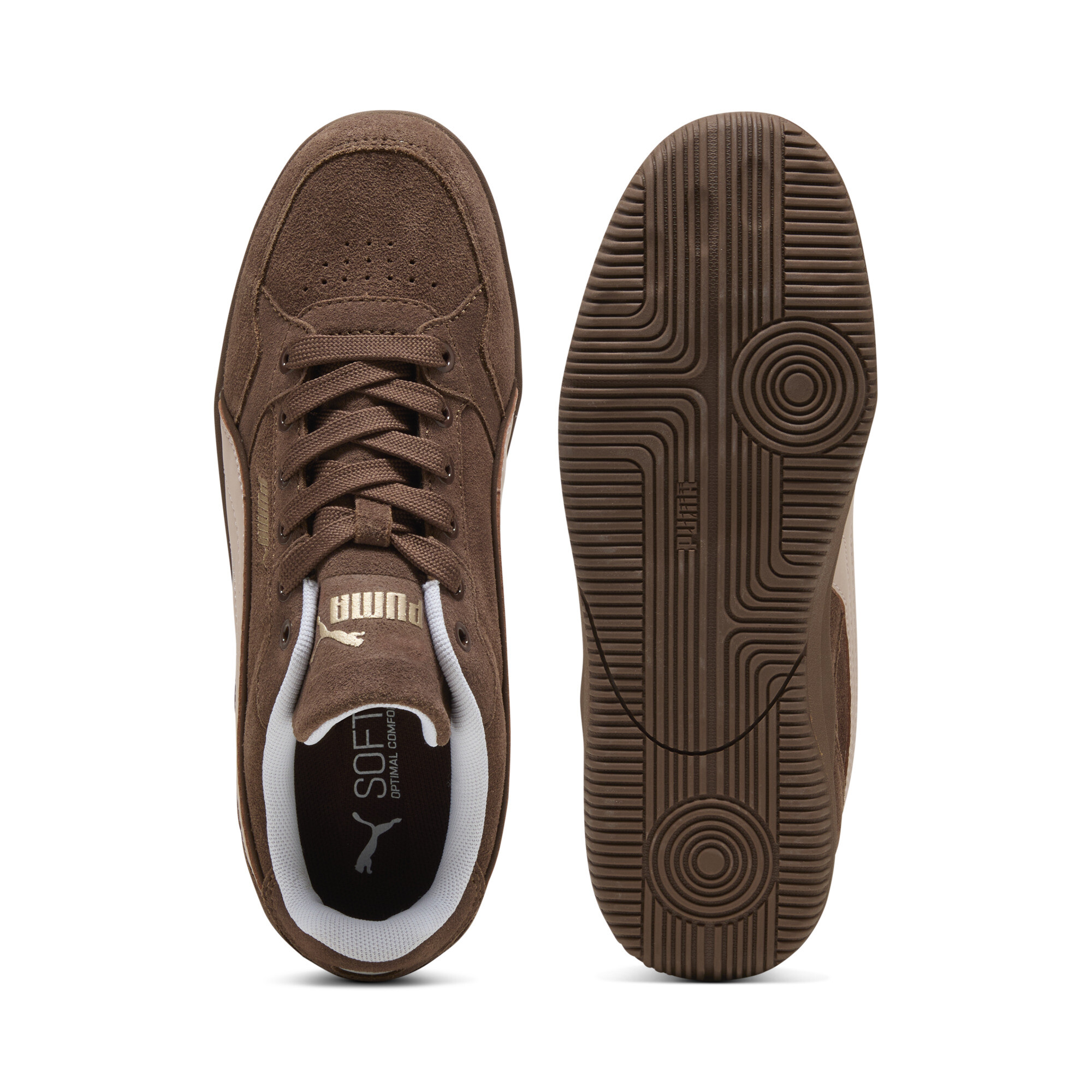 PUMA K-Moda sneakers voor Dames, Roze/Wit/Bruin, Maat 37,5 thumbnail 4