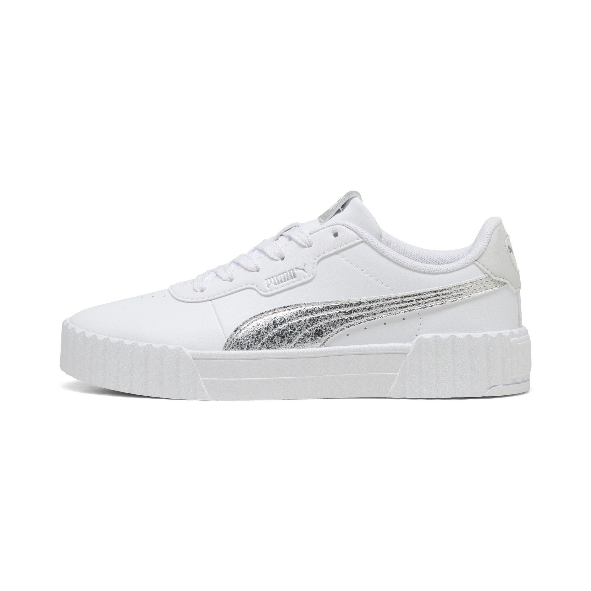 PUMA Carina 3.0 Metallic Whisper Women's Sneakers in White - 404511_01