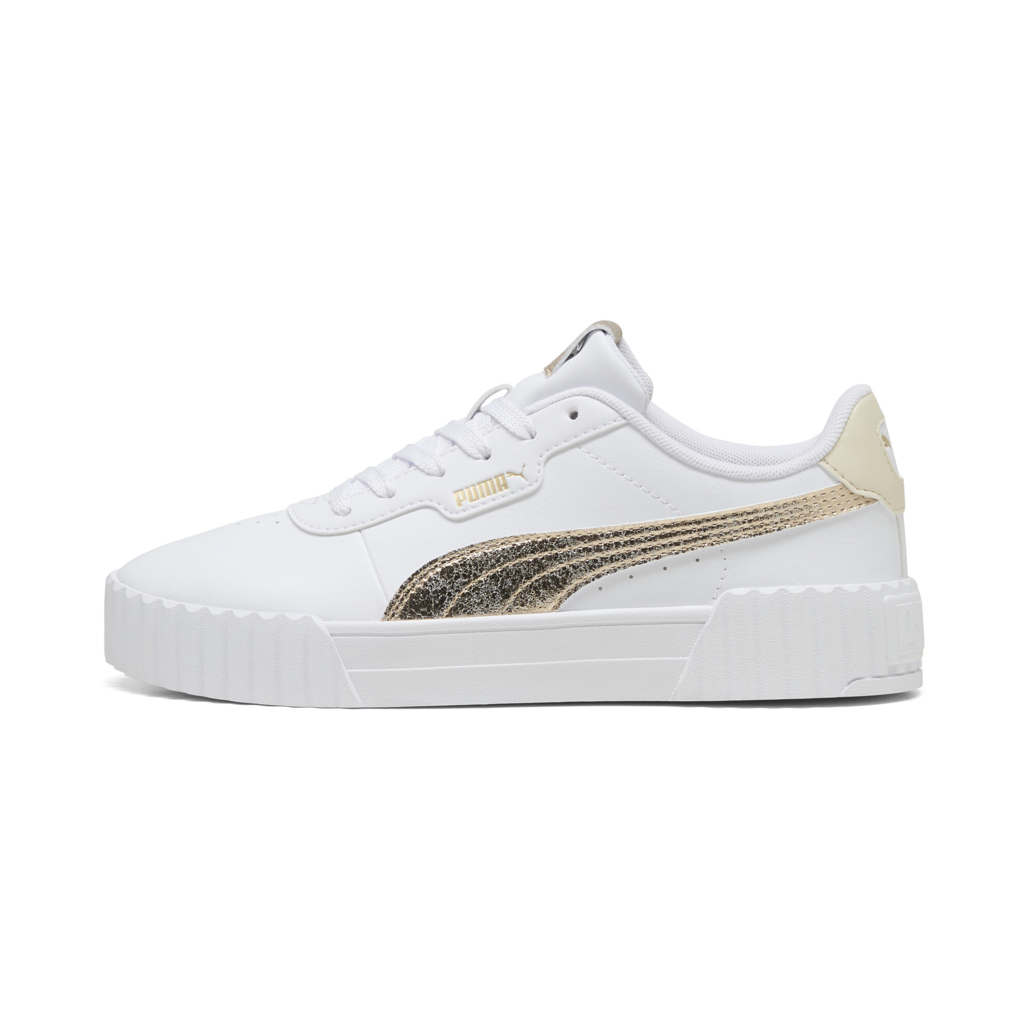 PUMA Carina 3.0 Metallic Whisper Women's Sneakers in White - 404511_02