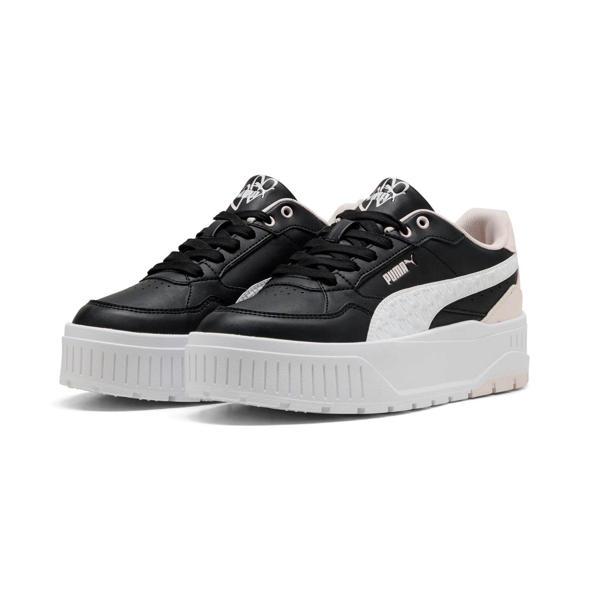 PUMA Karmen II Idol With Love sneakers voor Dames, Zwart/Wit, Maat 40 thumbnail 6