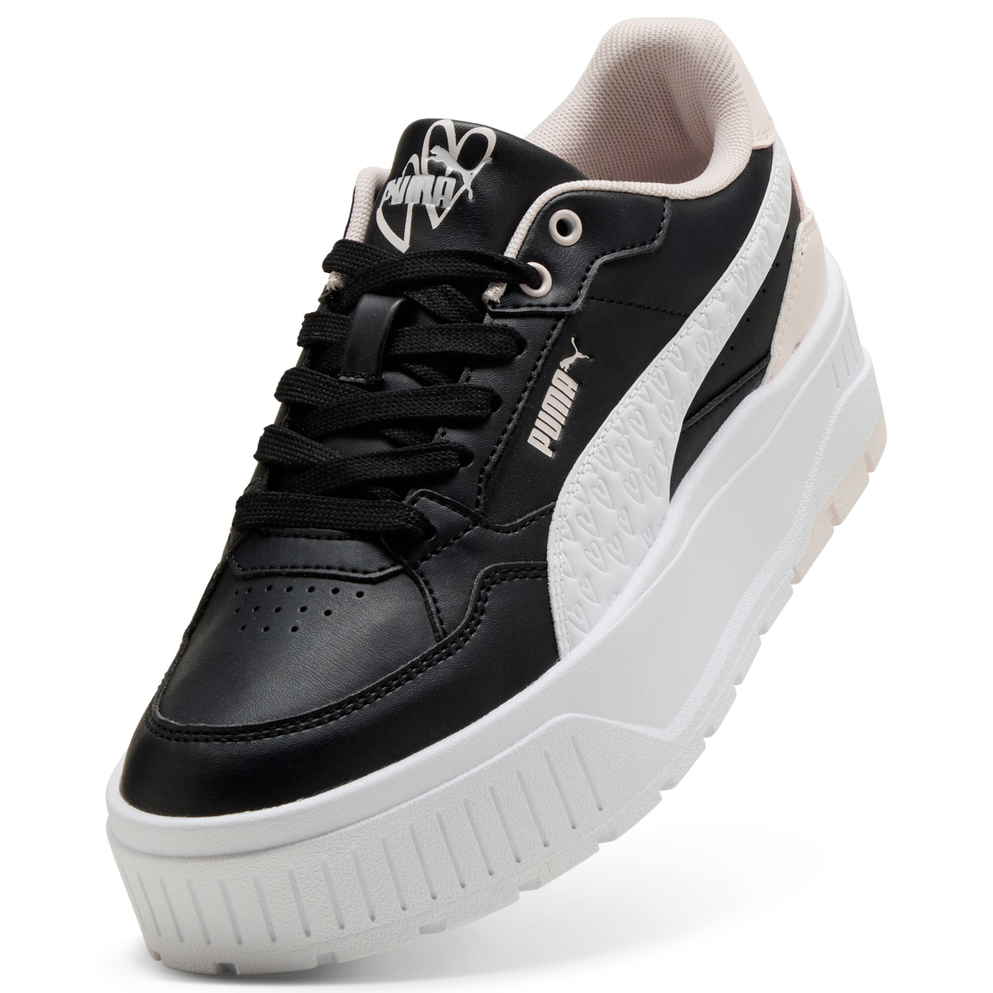 PUMA Karmen II Idol With Love sneakers voor Dames, Zwart/Wit, Maat 40 thumbnail 2