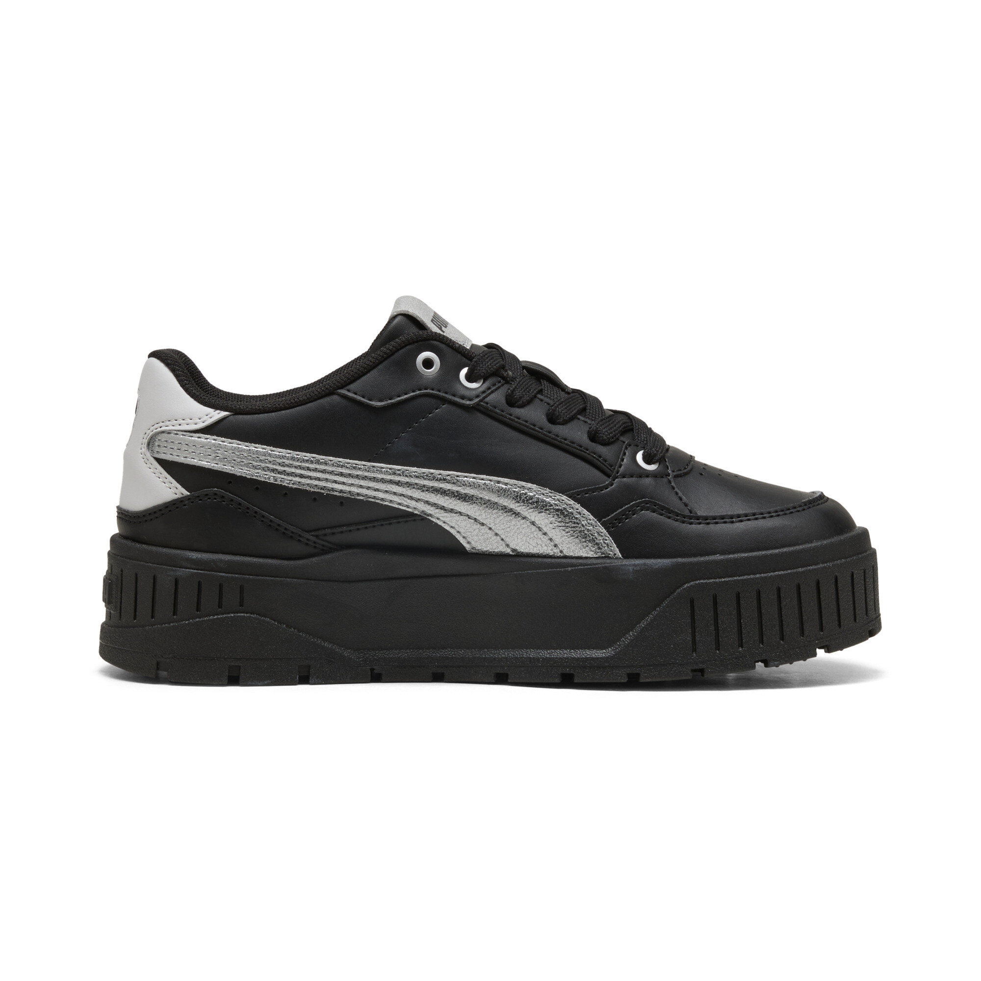 PUMA Karmen II Idol Metallic Whisper sneakers voor Dames, Zwart/Zilver, Maat 38,5 thumbnail 3