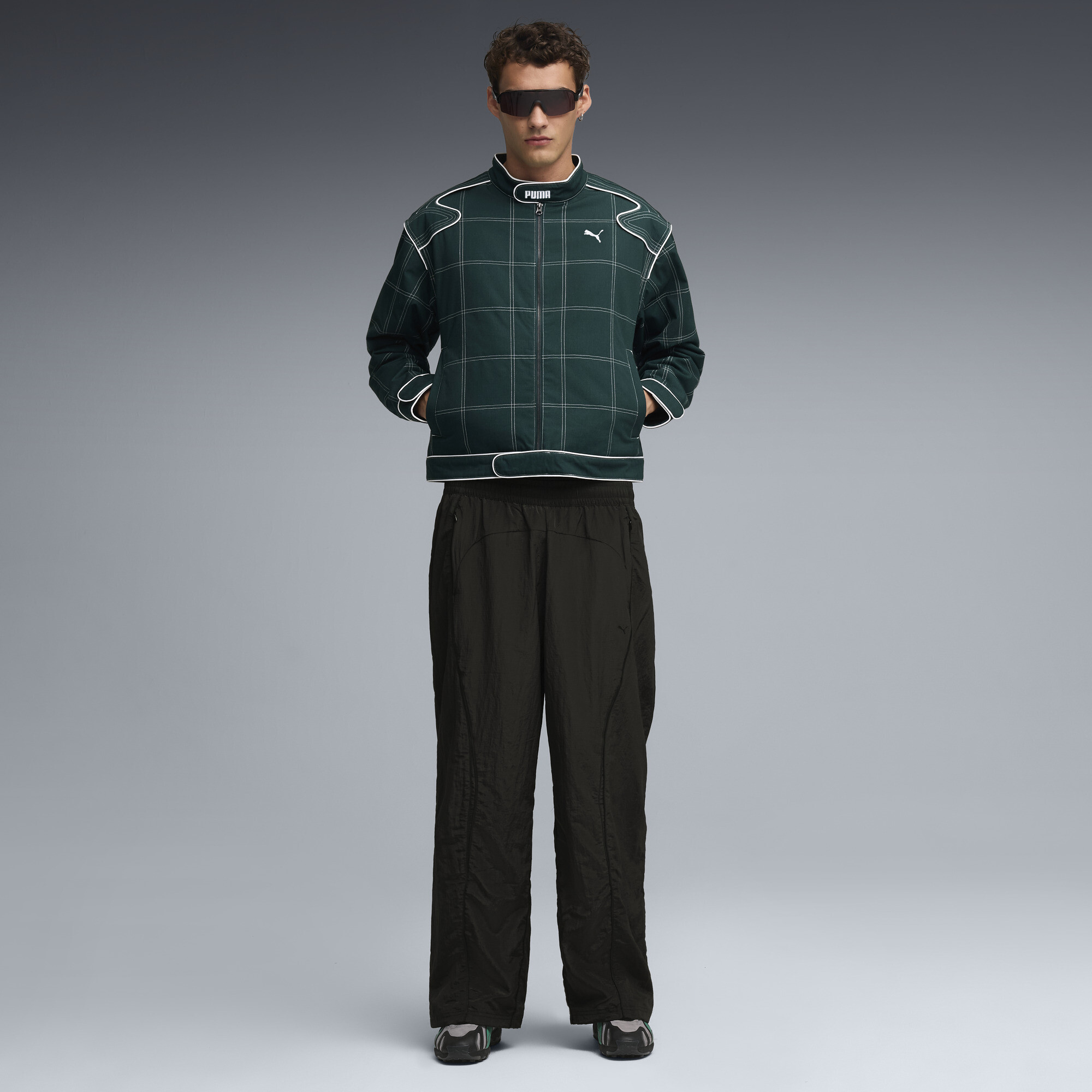 PUMA Inhale Distressed uniseks sneakers, Groen/Zilver, Maat 37,5 thumbnail 7