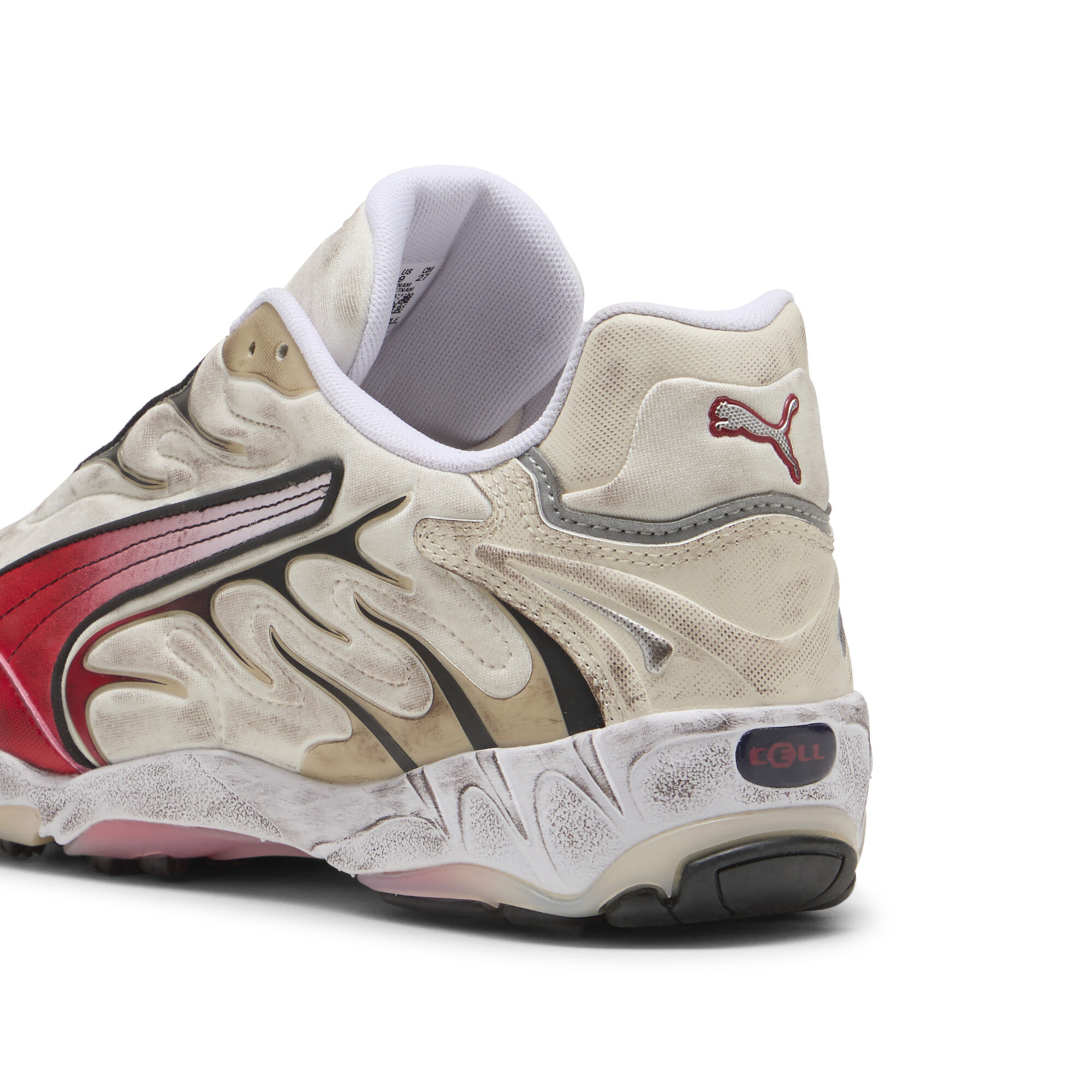 PUMA Inhale Distressed uniseks sneakers, Rood, Maat 38 thumbnail 5