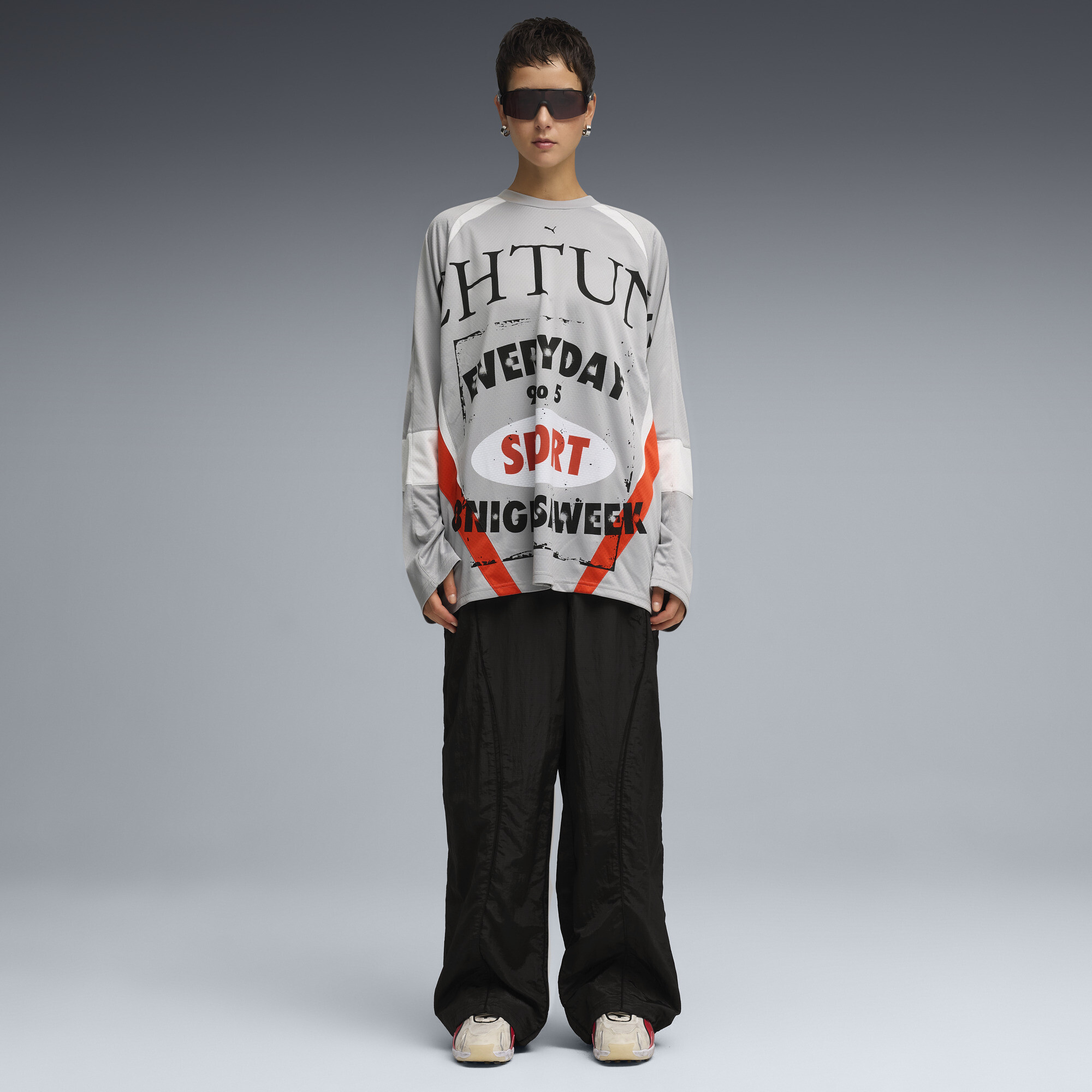 PUMA Inhale Distressed uniseks sneakers, Rood, Maat 38 thumbnail 7