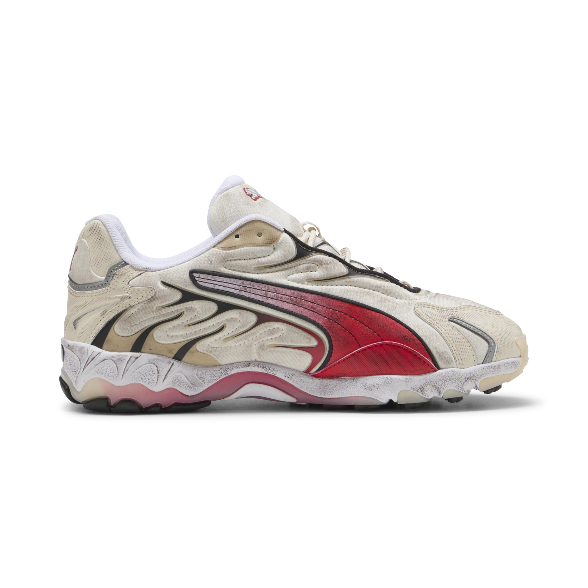 PUMA Inhale Distressed uniseks sneakers, Rood, Maat 38 thumbnail 3