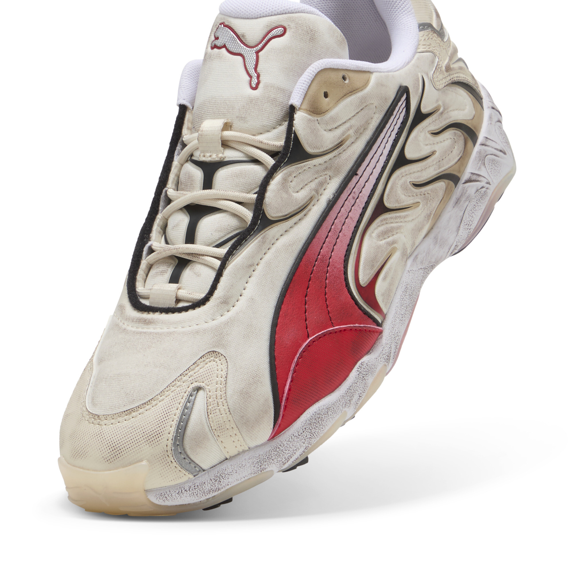 PUMA Inhale Distressed uniseks sneakers, Rood, Maat 38 thumbnail 2
