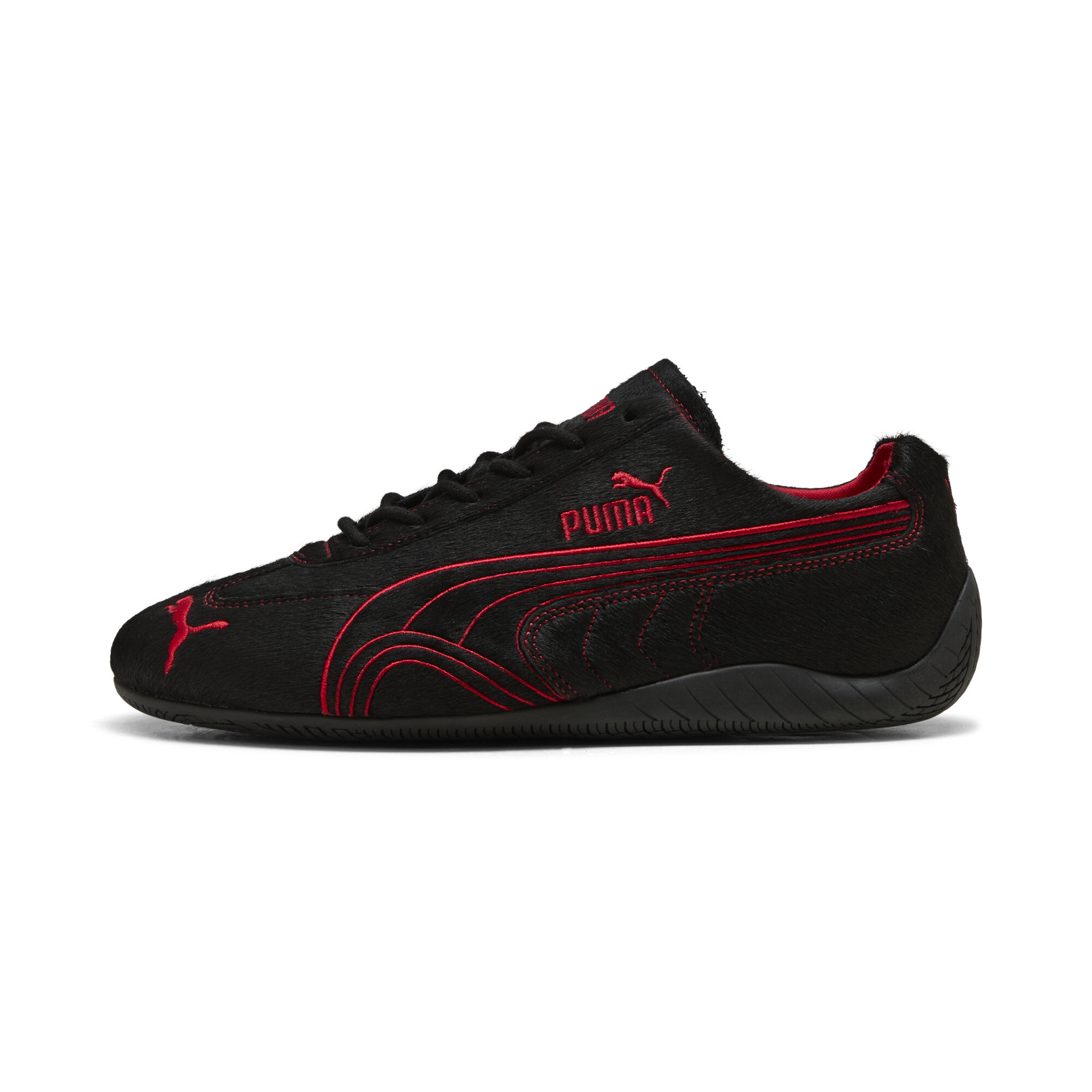 PUMA Speedcat NRG YOTH uniseks sneakers, Zwart/Rood, Maat 40,5