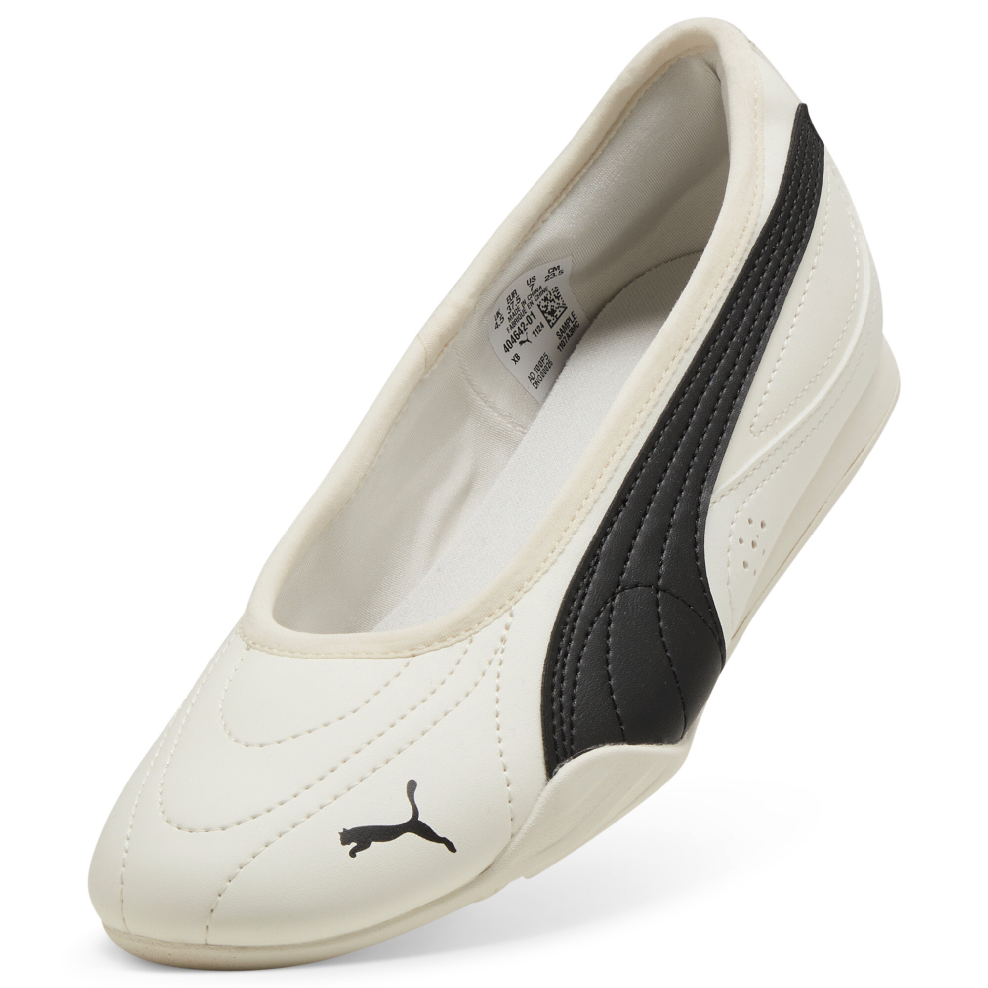 PUMA Catch Soleil ballerina's voor Dames, Zwart/Wit, Maat 40 thumbnail 2