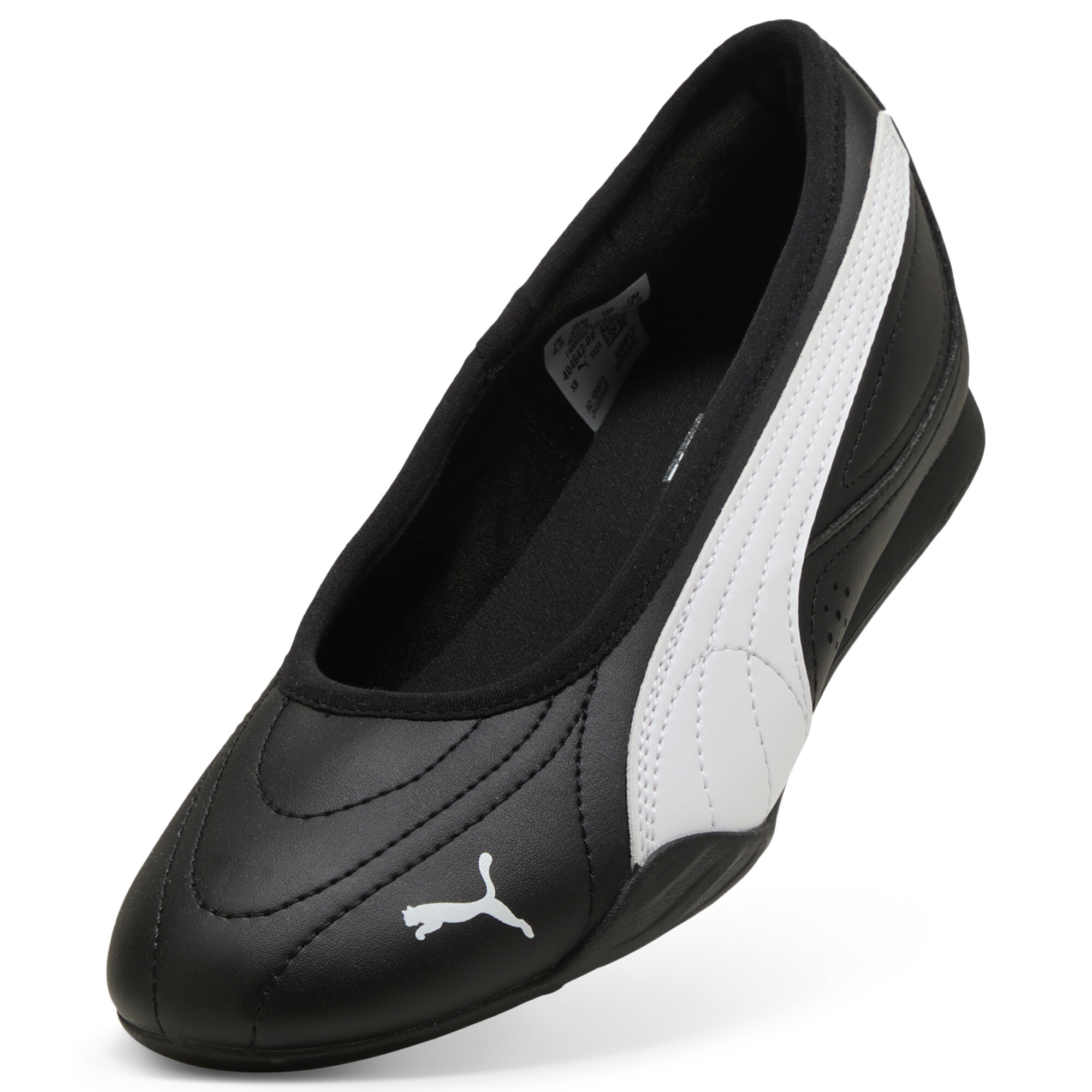 PUMA Catch Soleil ballerina's voor Dames, Zwart/Wit, Maat 36 thumbnail 2