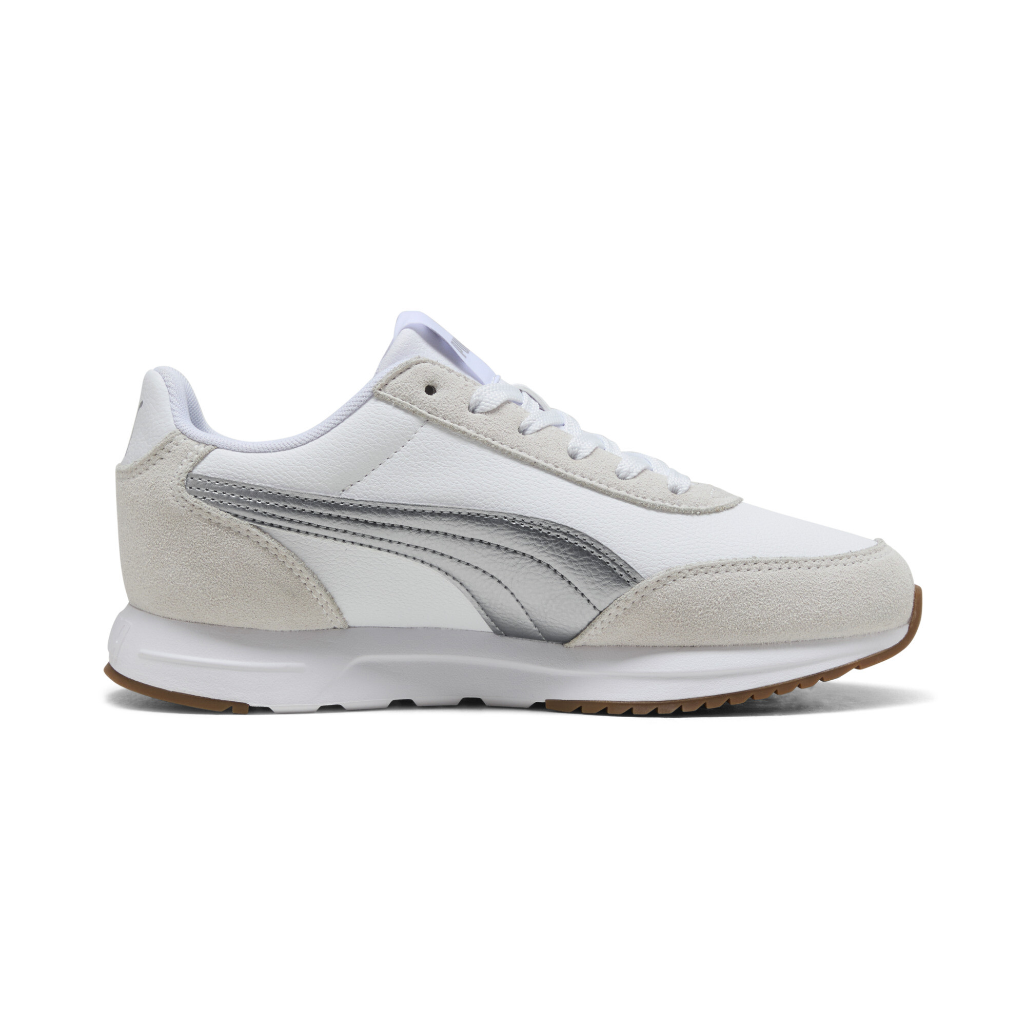 PUMA R78 Lightwind sneakers unisex, Wit/Zilver, Maat 37 thumbnail 3