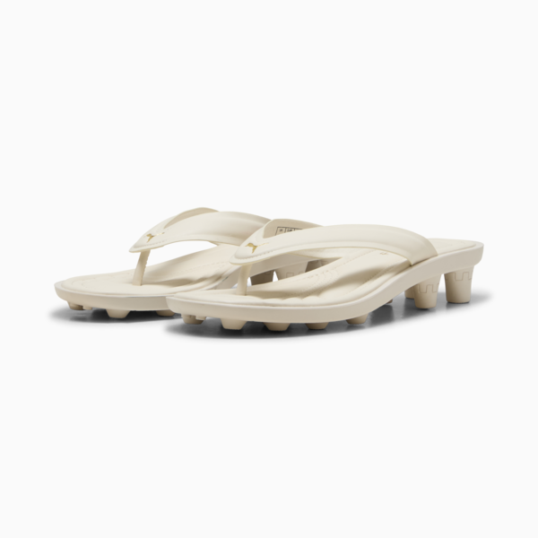 Sandalias FENTY x PUMA Cat Cleat para mujer, Alpine Snow-PUMA Gold, large-MEX