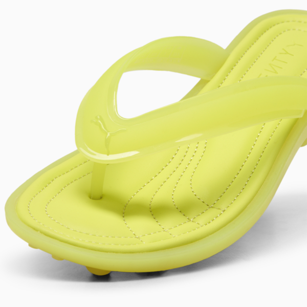 FENTY x PUMA Cat Cleat Jelly Shoes Women, Lime Sheen, large-MEX