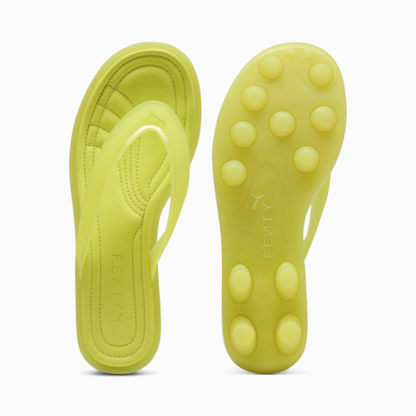 FENTY x PUMA Cat Cleat Jelly Shoes Women, Lime Sheen, large-MEX