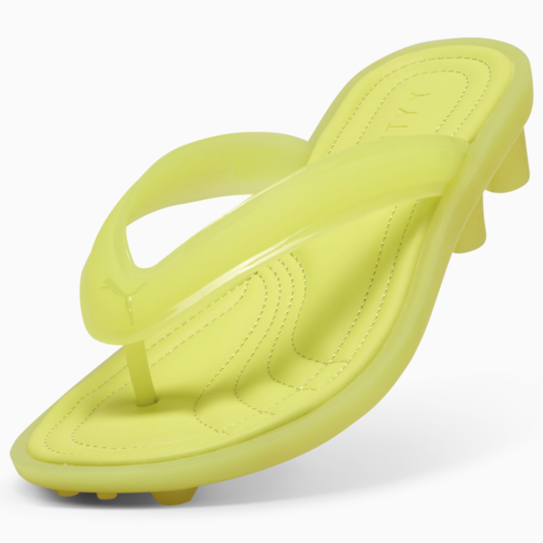 FENTY x PUMA Cat Cleat Jelly Shoes Women, Lime Sheen, large-MEX