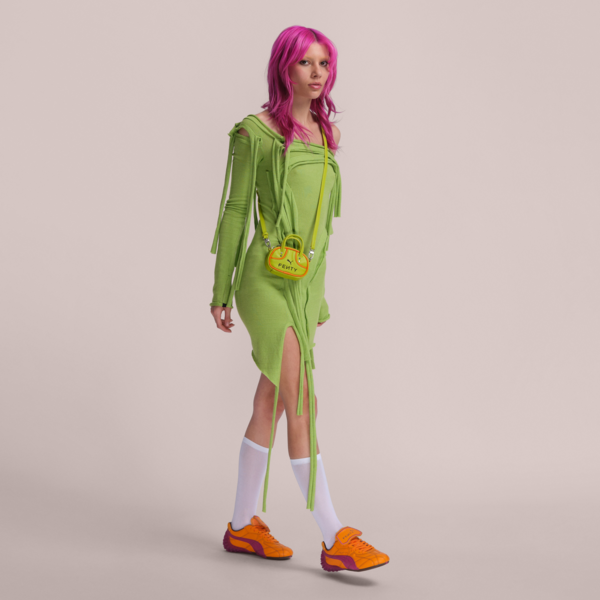 Tenis FENTY x PUMA Avanti LS cosidas unisex, Pumpkin Pie-Pinktastic, large-MEX