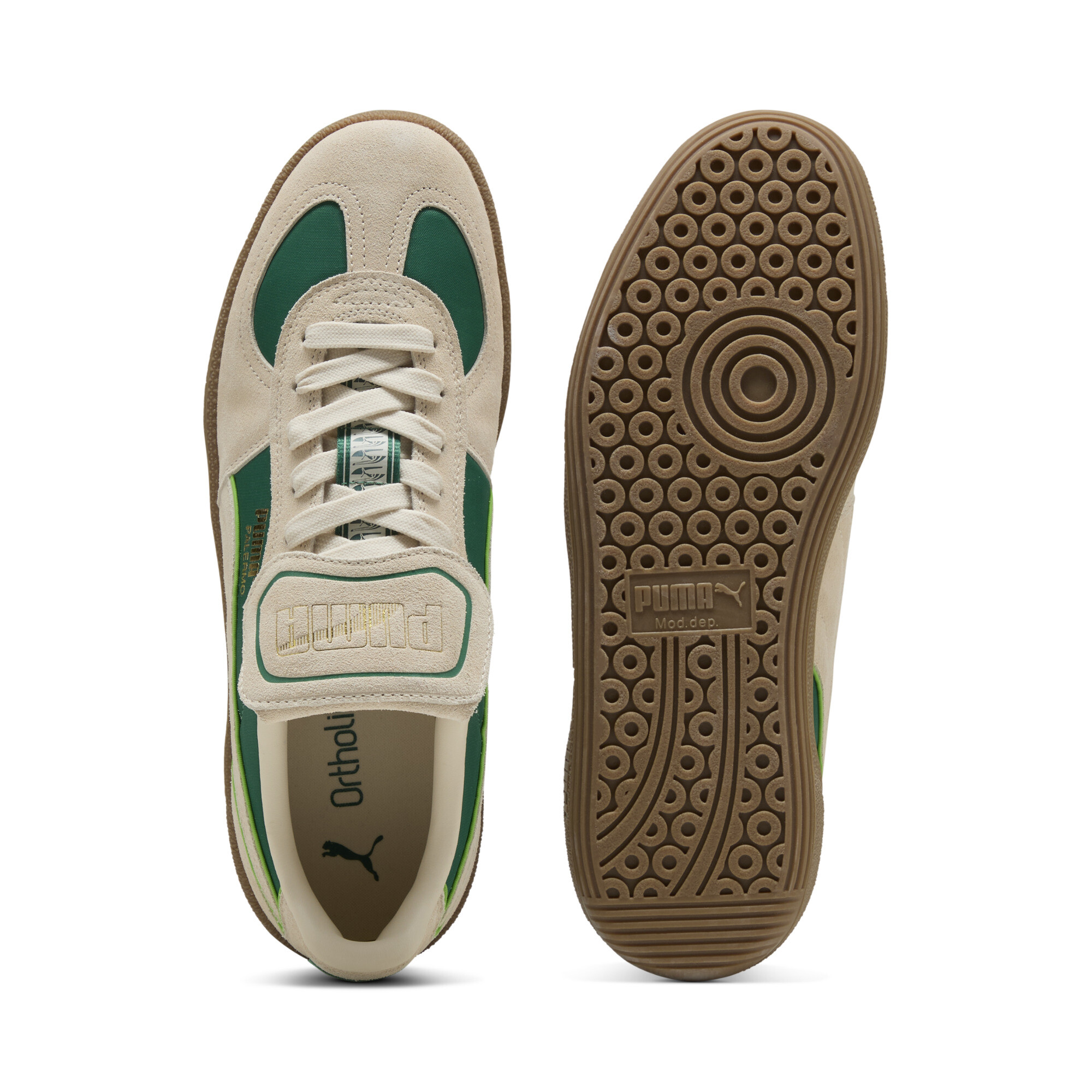 PUMA Palermo Premium sneakers uniseks, Groen, Maat 37 thumbnail 4