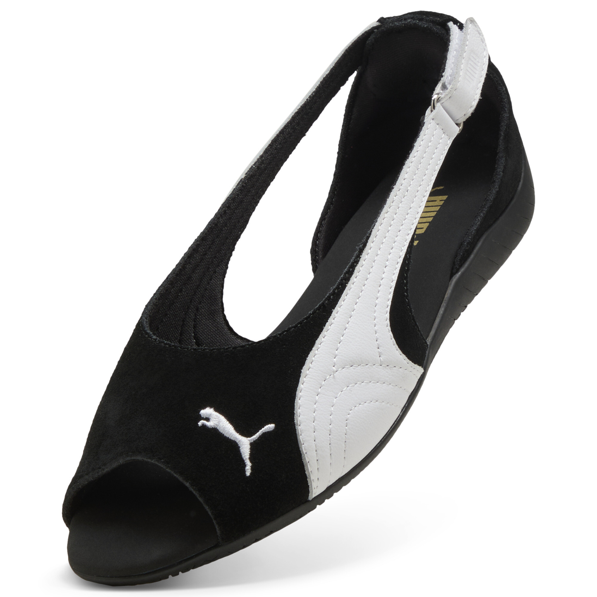 PUMA Speedcat sandalen voor Dames, Zwart/Wit, Maat 39 thumbnail 2