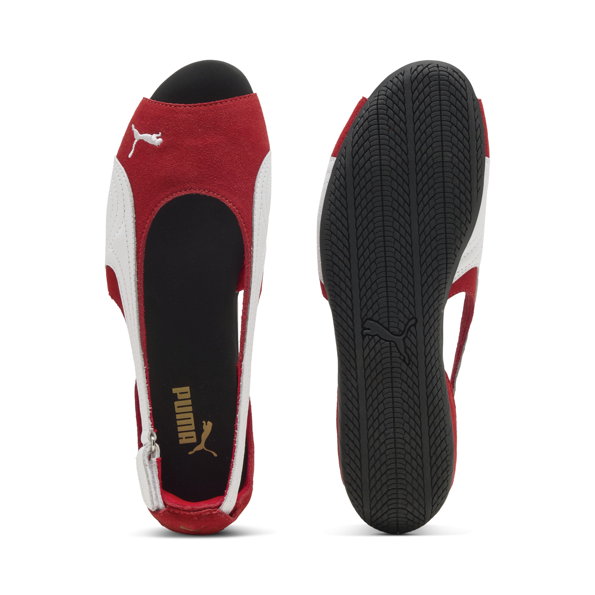 PUMA Speedcat sandalen voor Dames, Zwart/Rood/Wit, Maat 37 thumbnail 4
