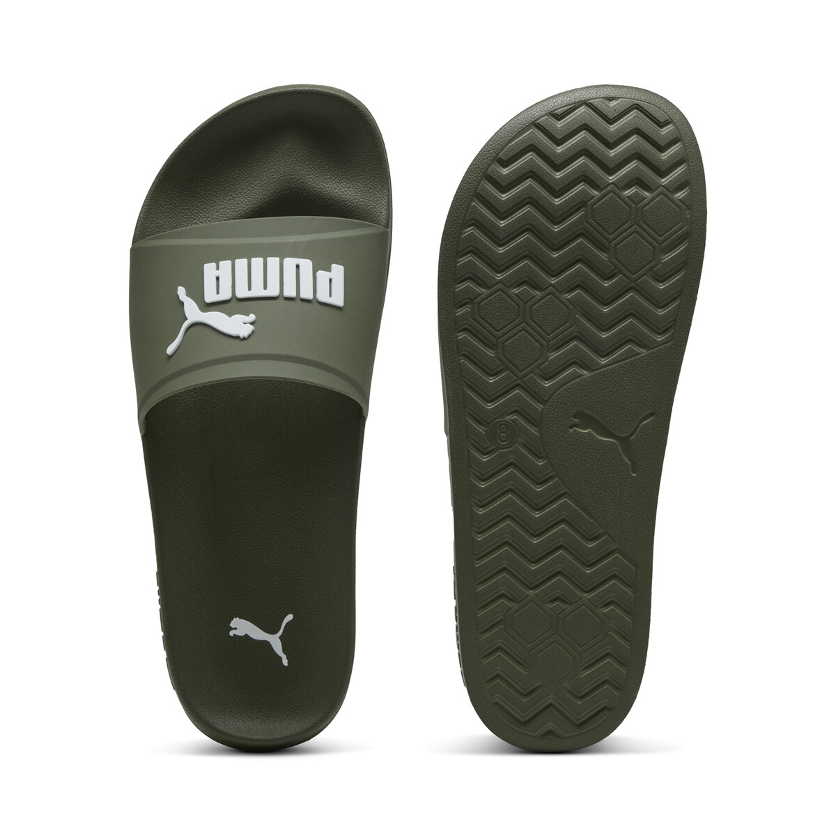 Leadcat 2.0 Flex Sandals Unisex in Moss Veil/White by PUMA, UK 8