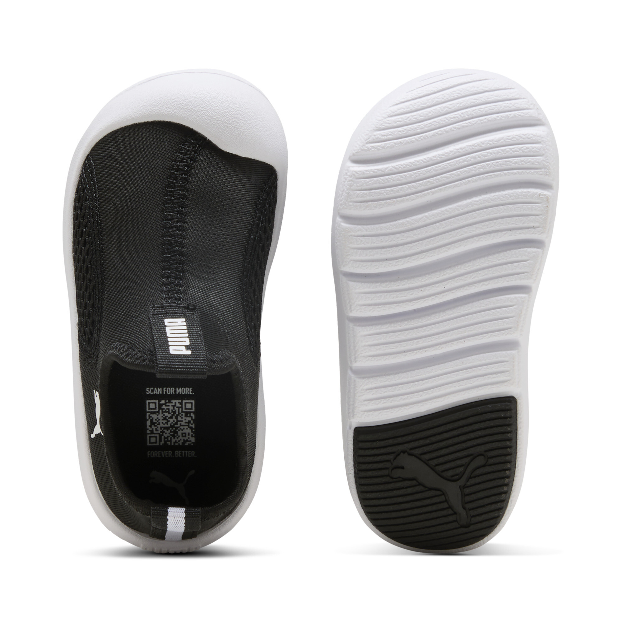 PUMA Fun Racer watersandalen, Zwart/Wit, Maat 24 thumbnail 4