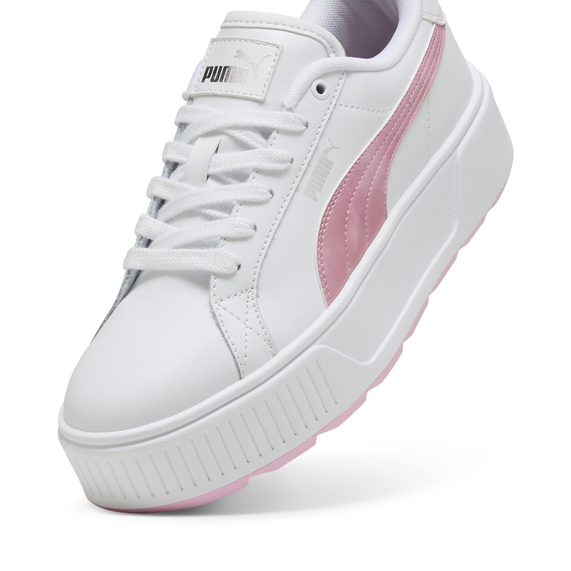 Karmen Tie-Dye sneakers voor Dames, Roze/Wit/Zilver, Maat 41 | PUMA