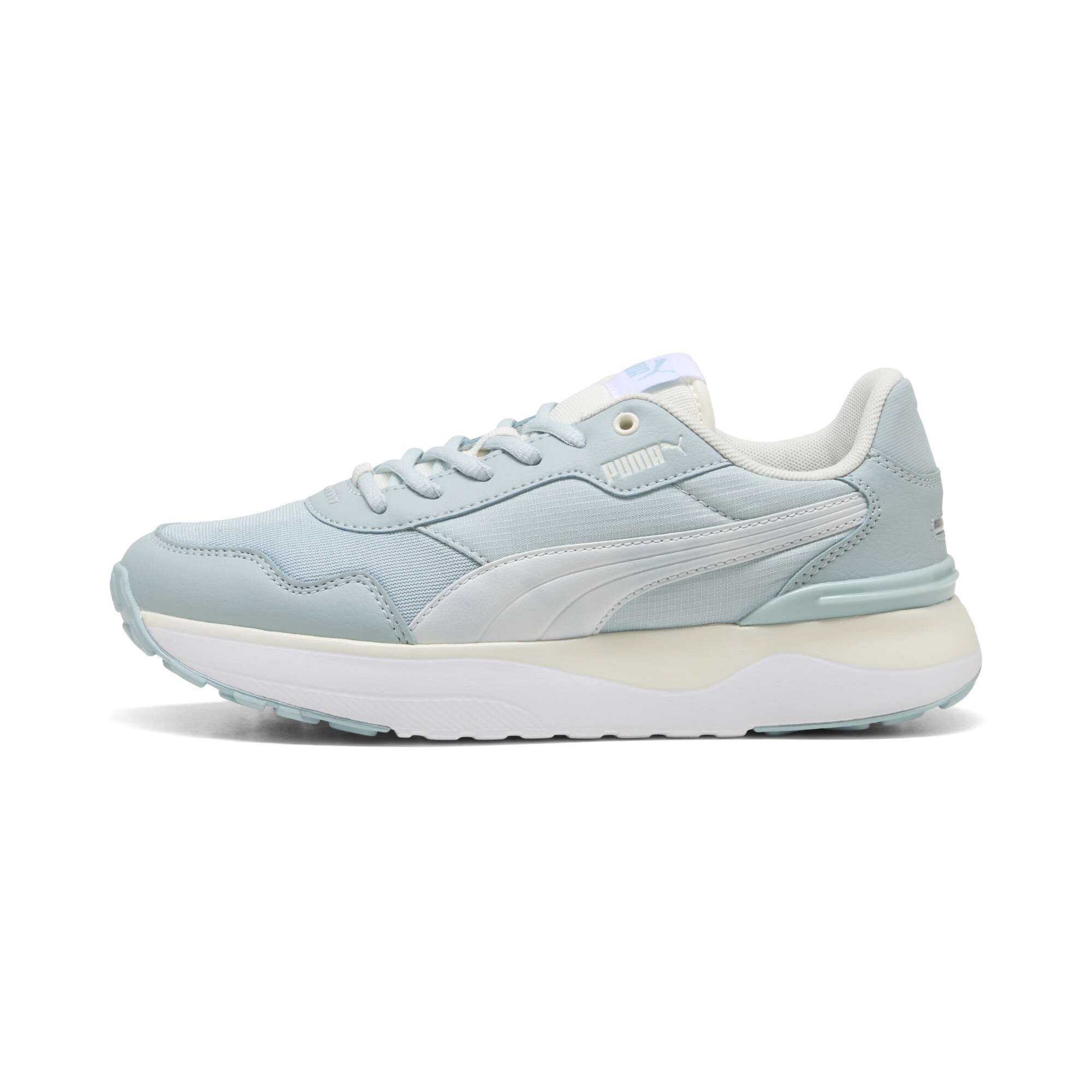 Puma R78 Voyage Batik-Sneakers Damen Schuhe | Mit Tie Dye | Frosted Dew/Warm White/Silver | Größe: 39