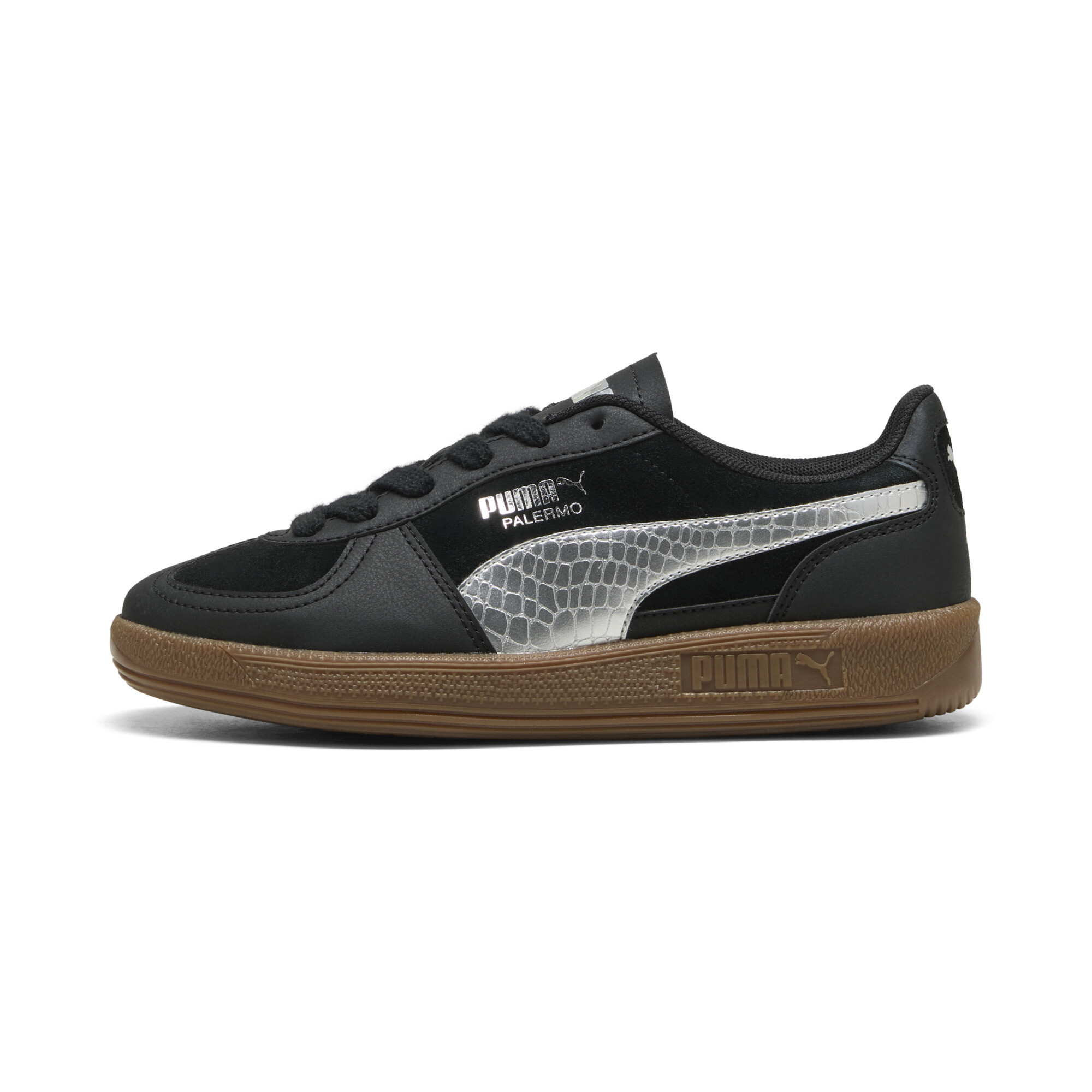 PUMA Palermo Metallic Safari sneakers voor Dames, Zwart/Zilver, Maat 38,5 thumbnail 5
