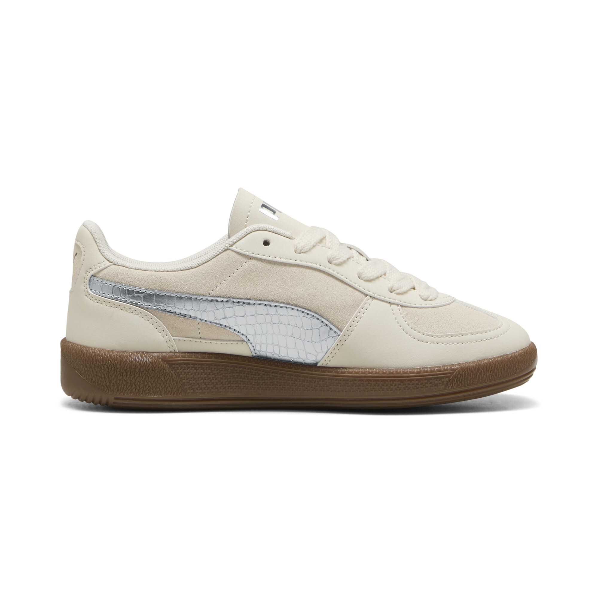 PUMA Palermo Metallic Safari sneakers voor Dames, Zilver, Maat 38,5 thumbnail 3