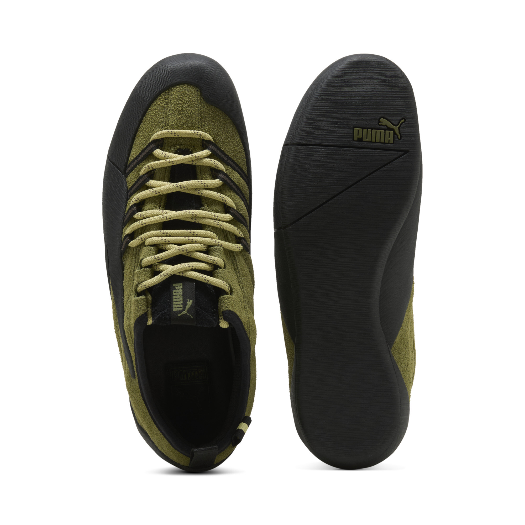 PUMA Klim sneakers uniseks, Groen/Zwart, Maat 44,5 thumbnail 4