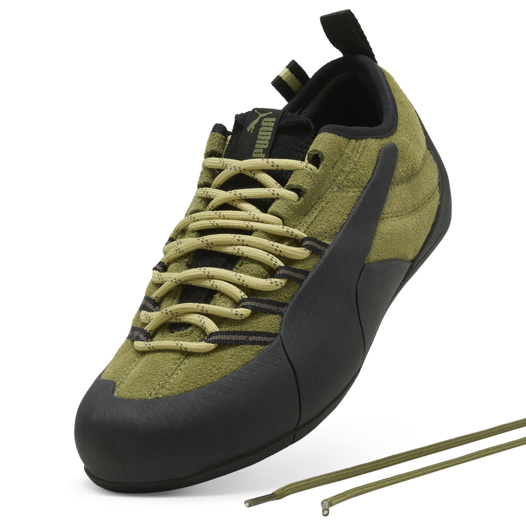 PUMA Klim sneakers uniseks, Groen/Zwart, Maat 44,5 thumbnail 2