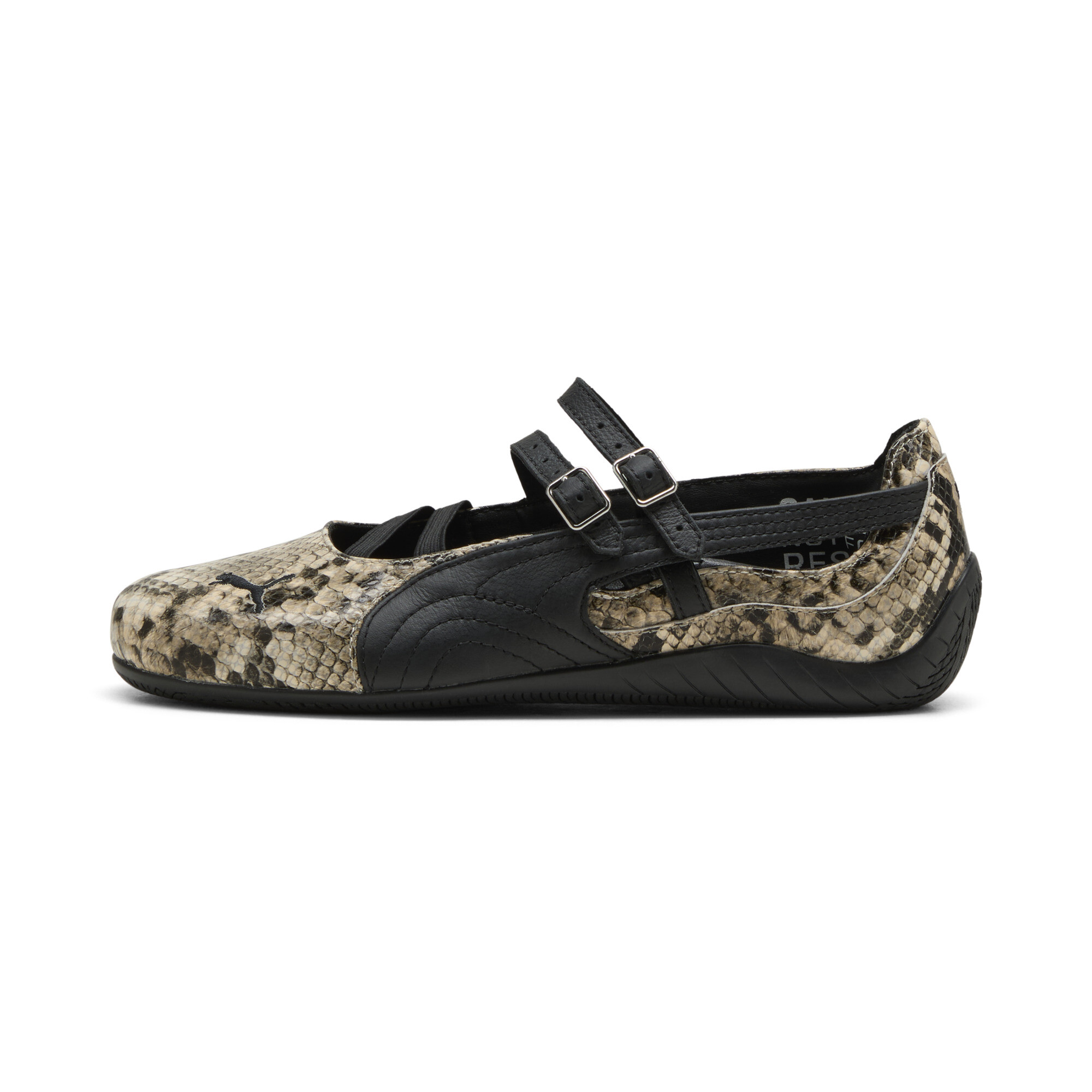 PUMA Speedcat Ballet sneakers met slangenprint voor Dames, Zwart/Grijs, Maat 38,5 thumbnail 7
