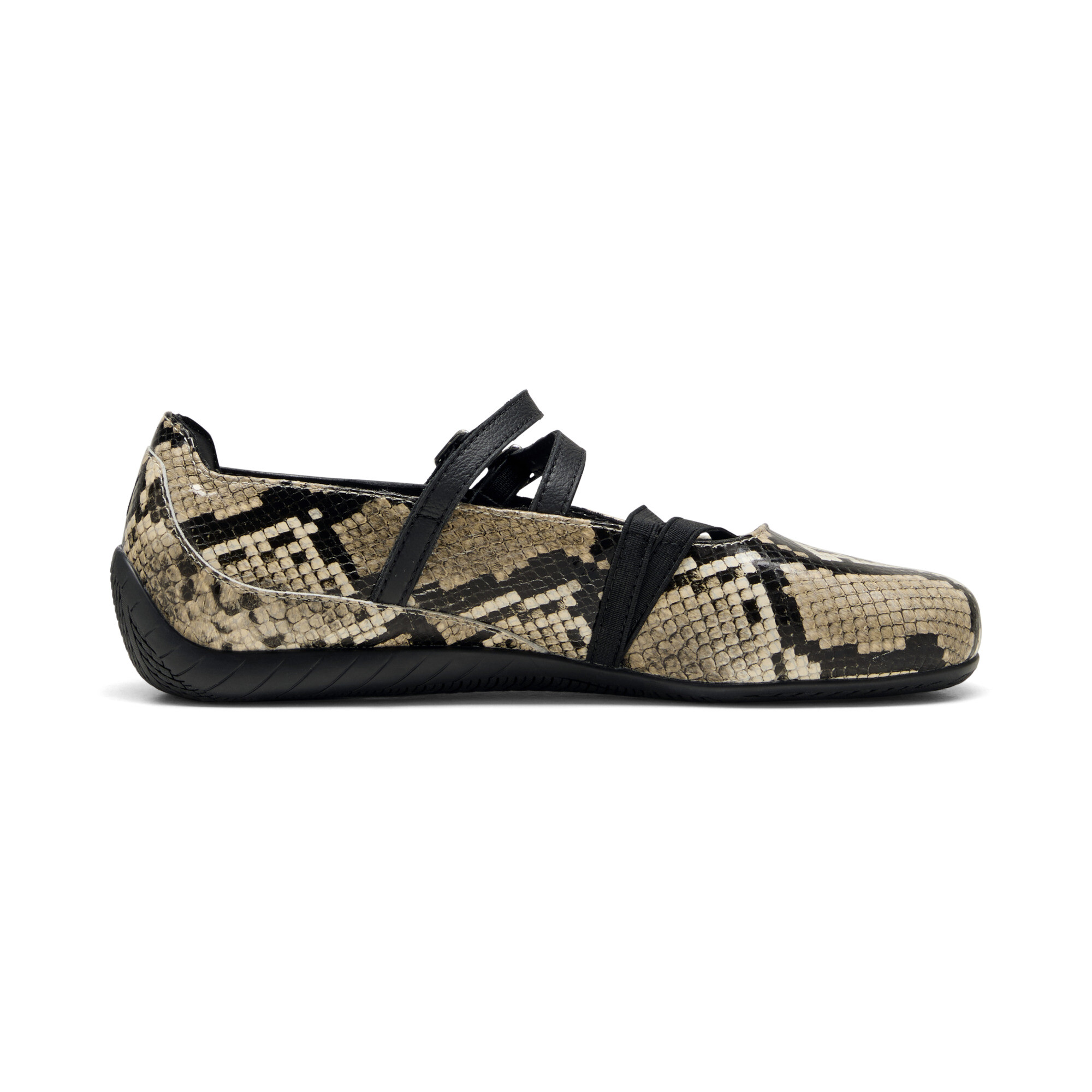 PUMA Speedcat Ballet sneakers met slangenprint voor Dames, Zwart/Grijs, Maat 38,5 thumbnail 3