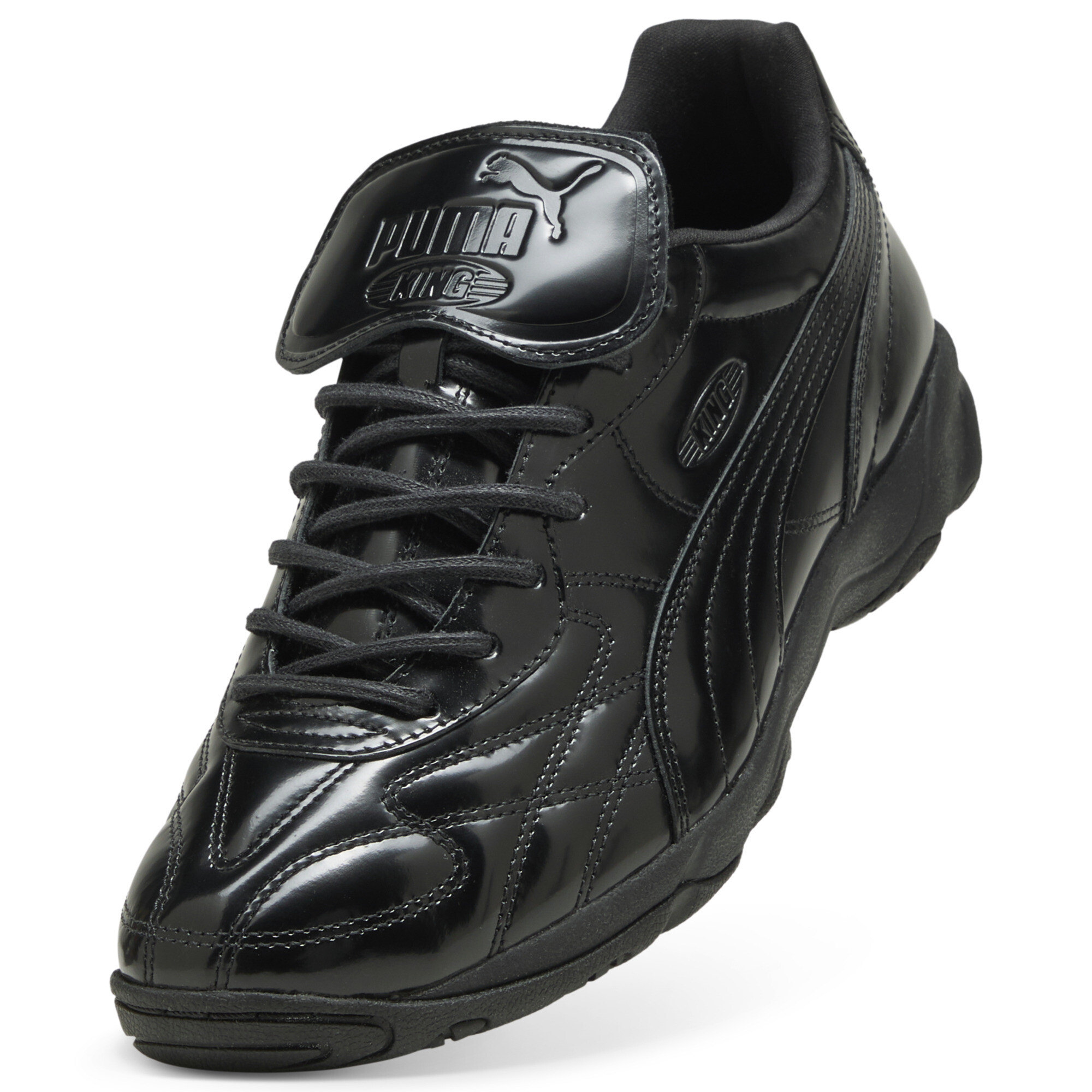PUMA KING Sportstyle King Indoor Gloss uniseks sneakers, Zwart, Maat 47 thumbnail 2