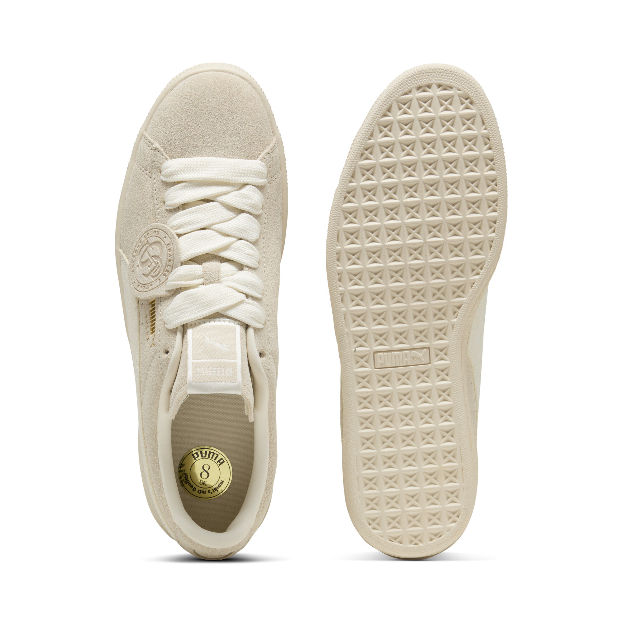 PUMA Suede Charles F. Stead uniseks sneakers, Grijs, Maat 39 thumbnail 4