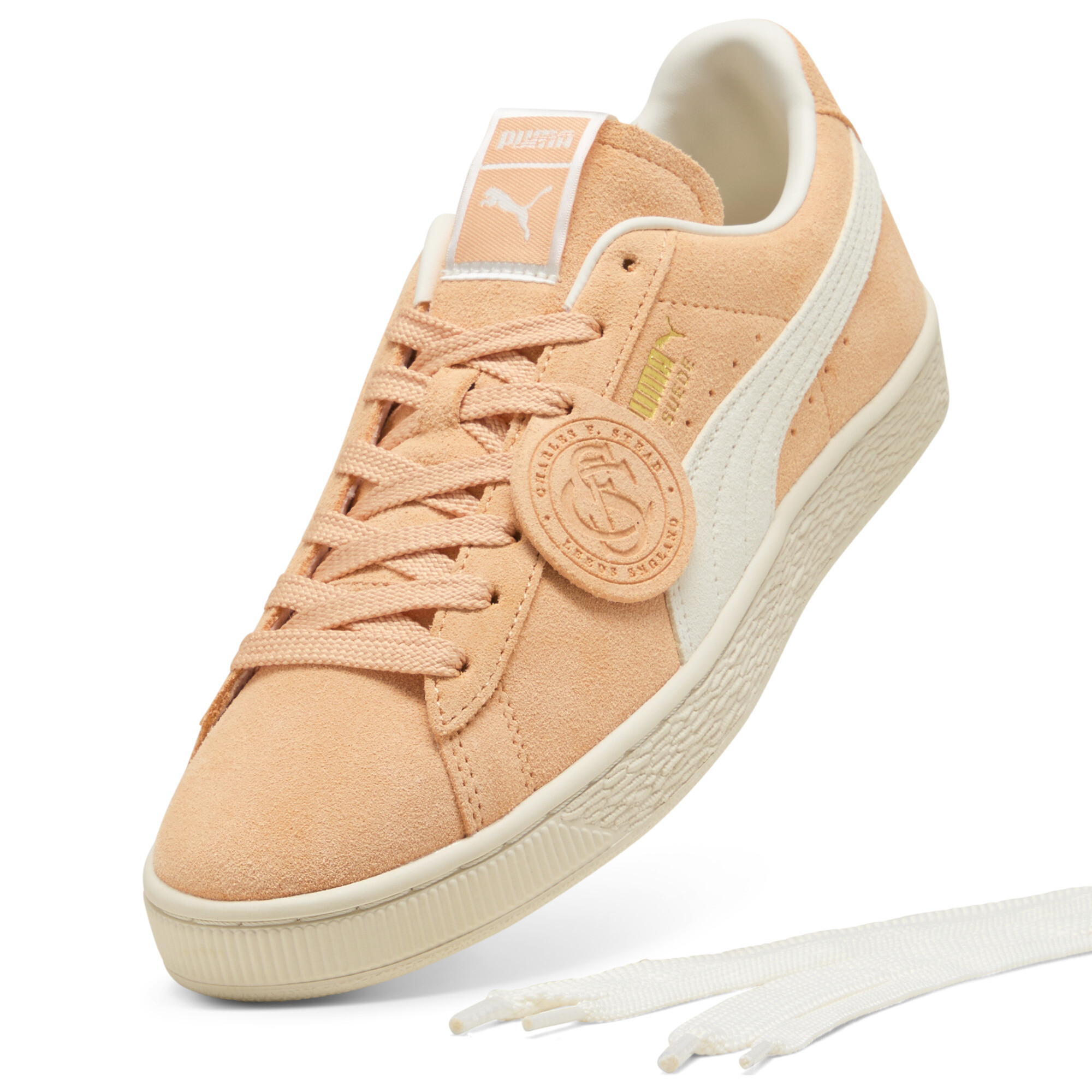 PUMA Suede Charles F. Stead uniseks sneakers, Grijs, Maat 45 thumbnail 2