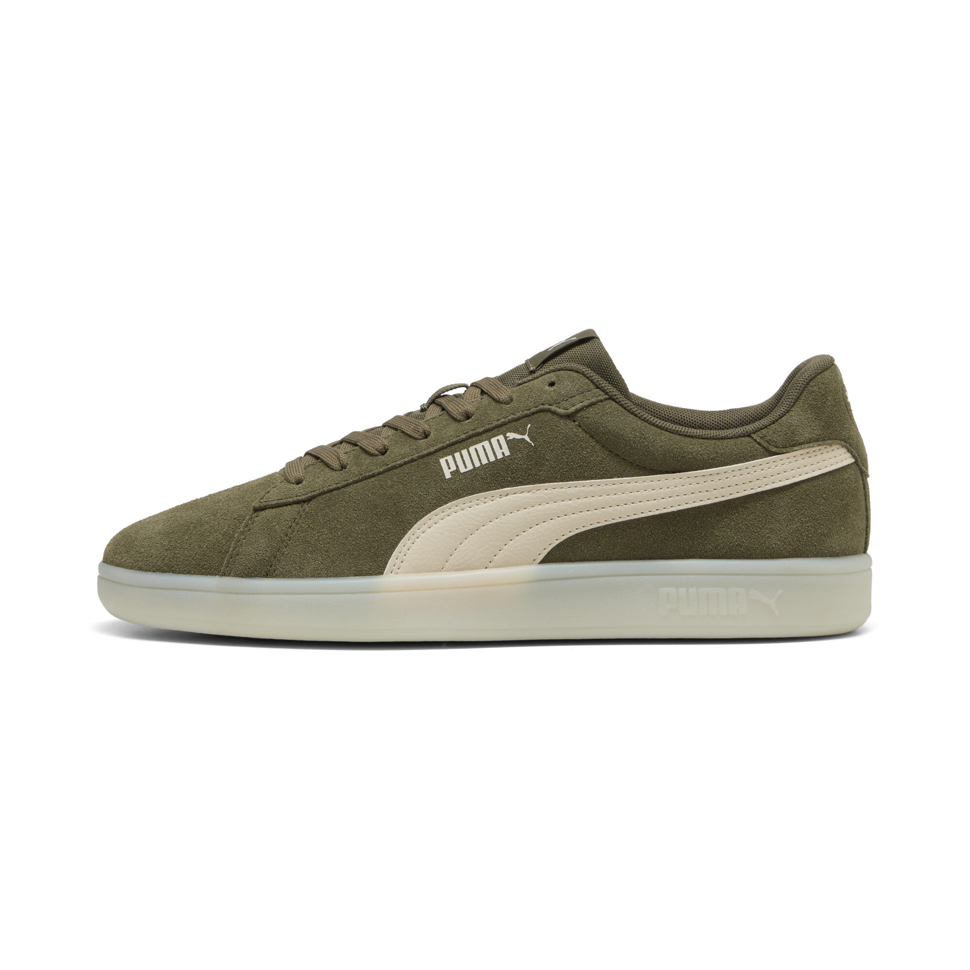 PUMA Smash 3.0 Translucent Men's Sneakers in Green, Size 9.5