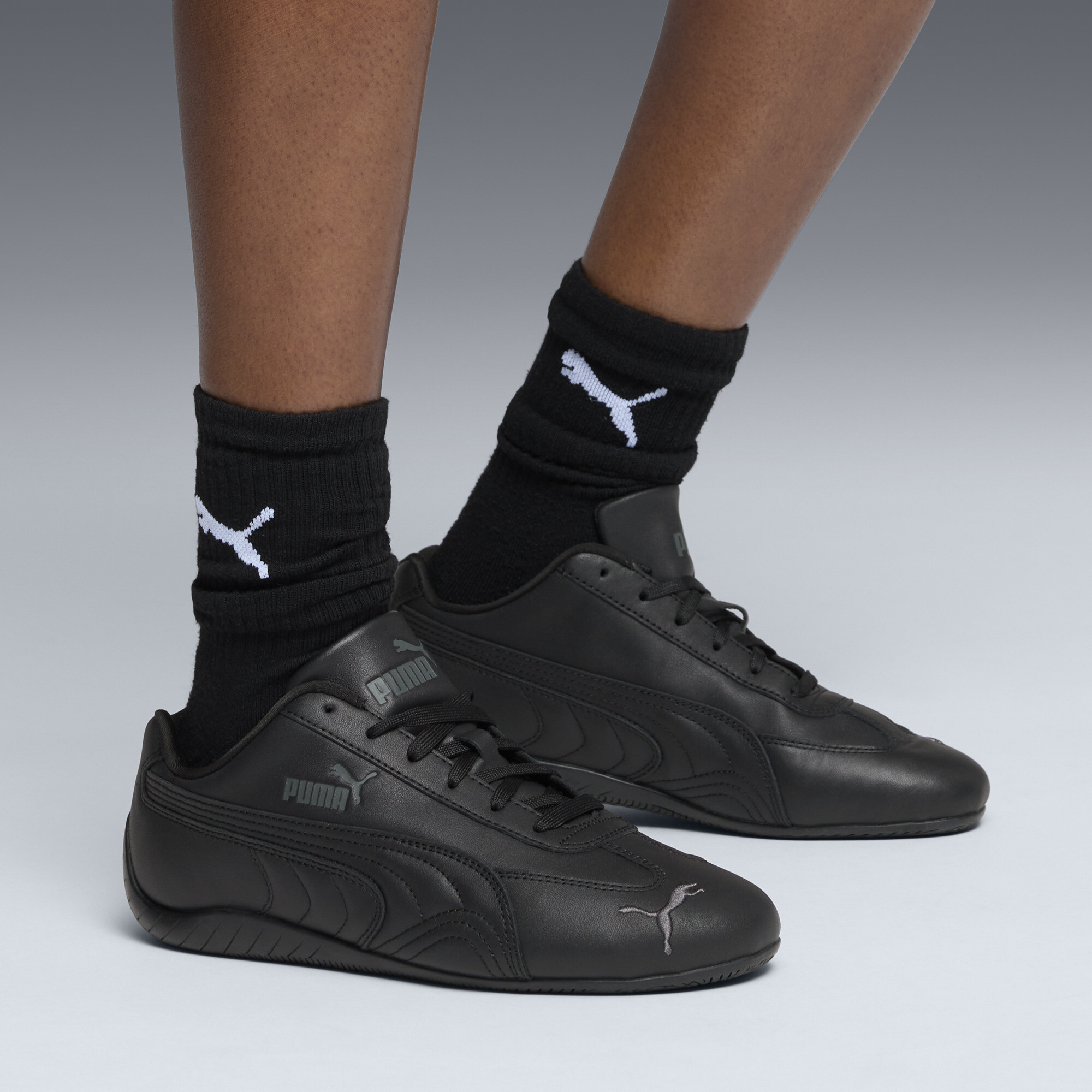 PUMA Speedcat uniseks volledig leren sneakers uniseks, Zwart/Grijs, Maat 38,5 thumbnail 8