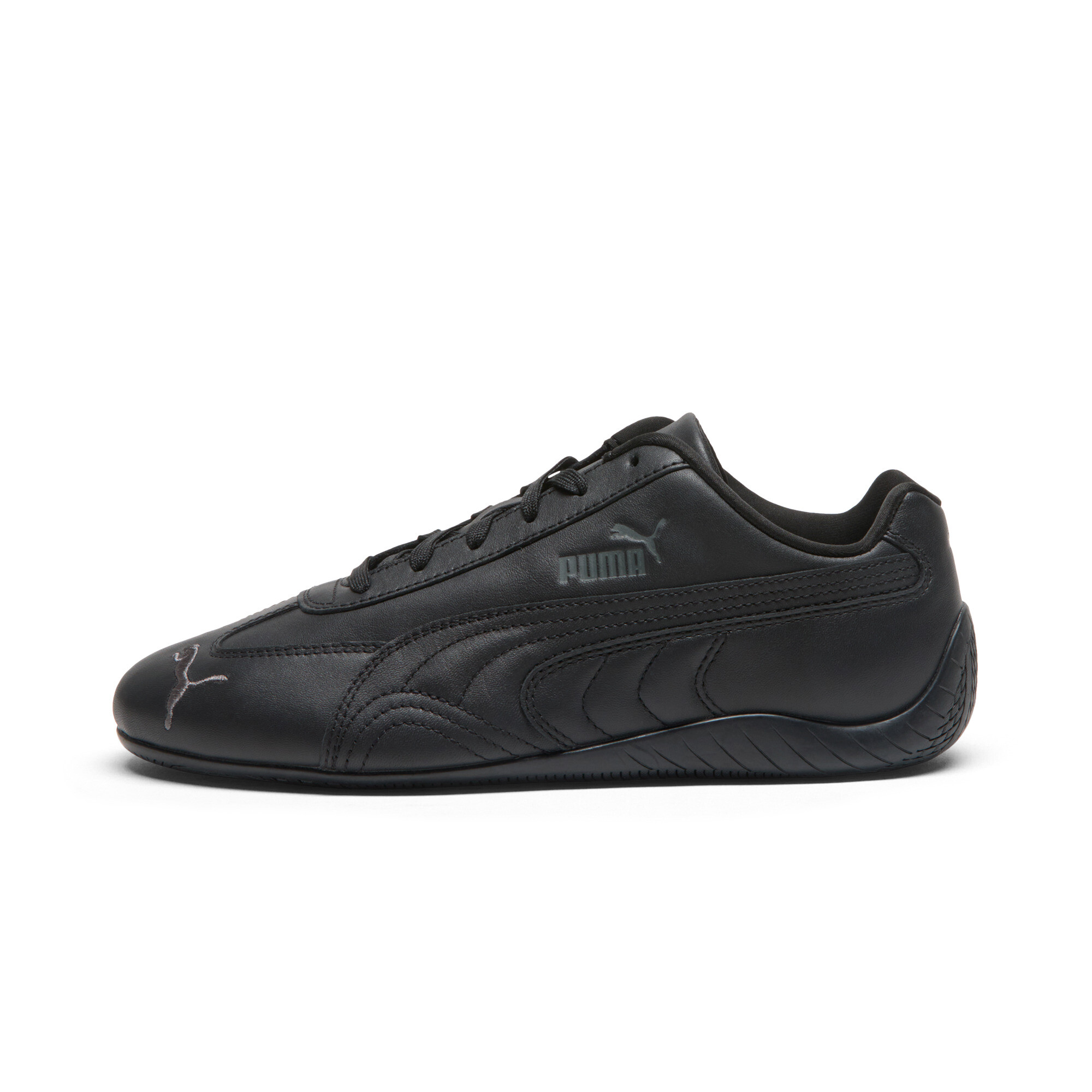 PUMA Speedcat uniseks volledig leren sneakers uniseks, Zwart/Grijs, Maat 38,5