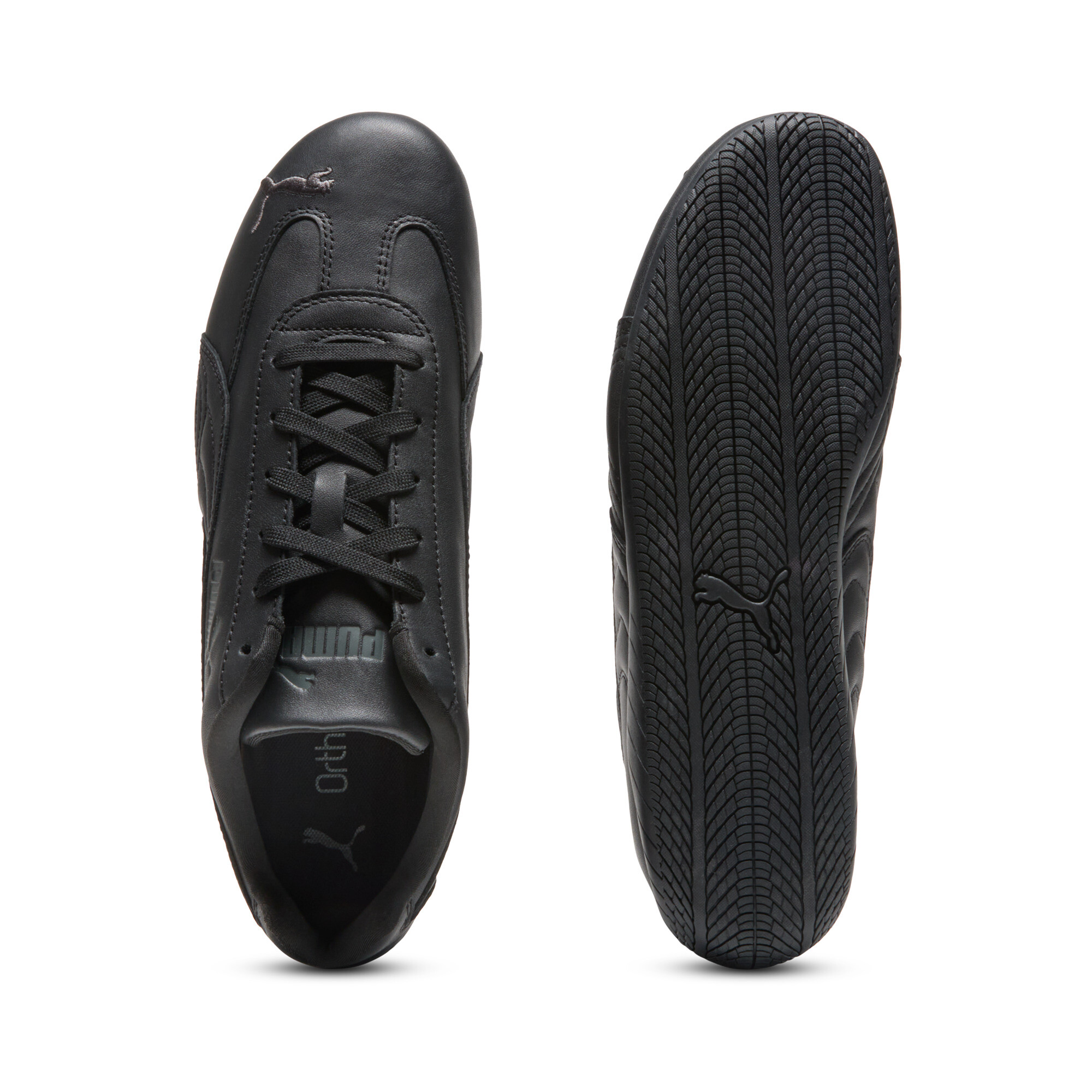 PUMA Speedcat uniseks volledig leren sneakers uniseks, Zwart/Grijs, Maat 38,5 thumbnail 4