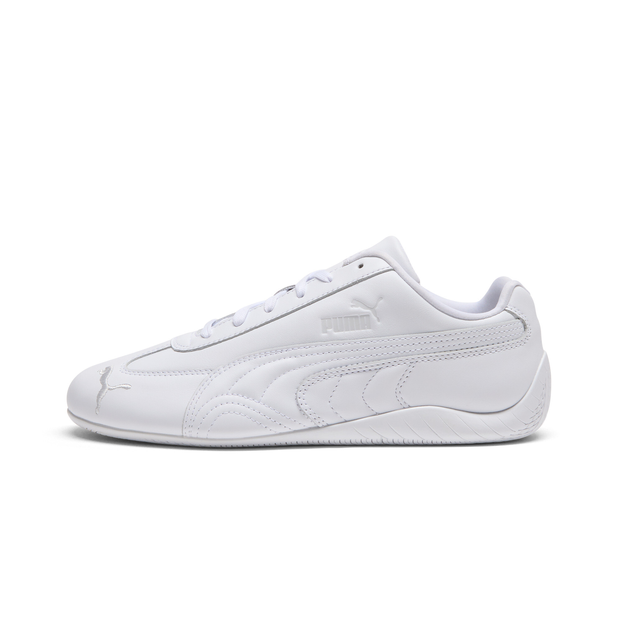 PUMA Speedcat uniseks volledig leren sneakers uniseks, Grijs/Wit, Maat 43