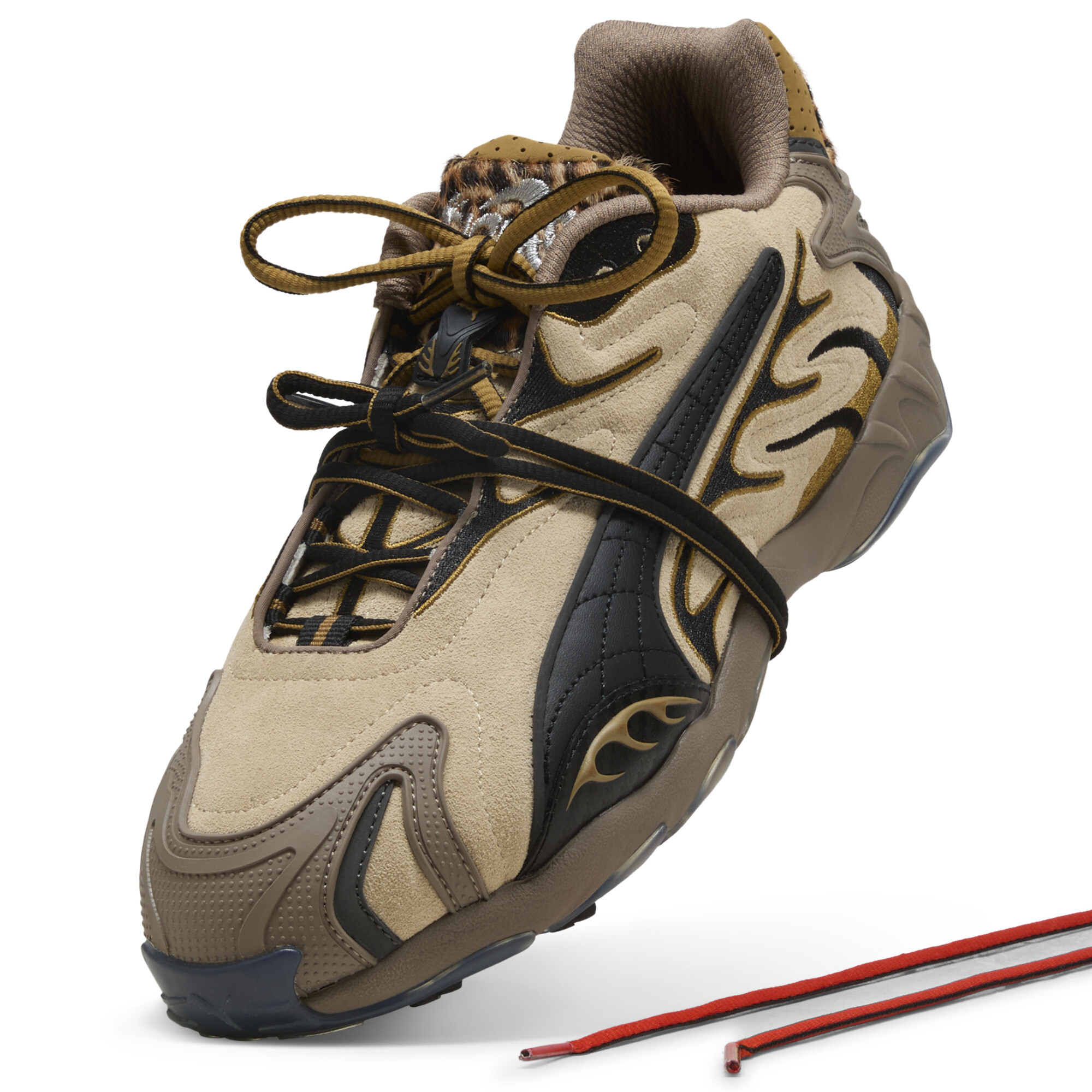 A$AP ROCKY x PUMA Inhale sneakers uniseks, Roze/Zwart/Bruin, Maat 42 thumbnail 3