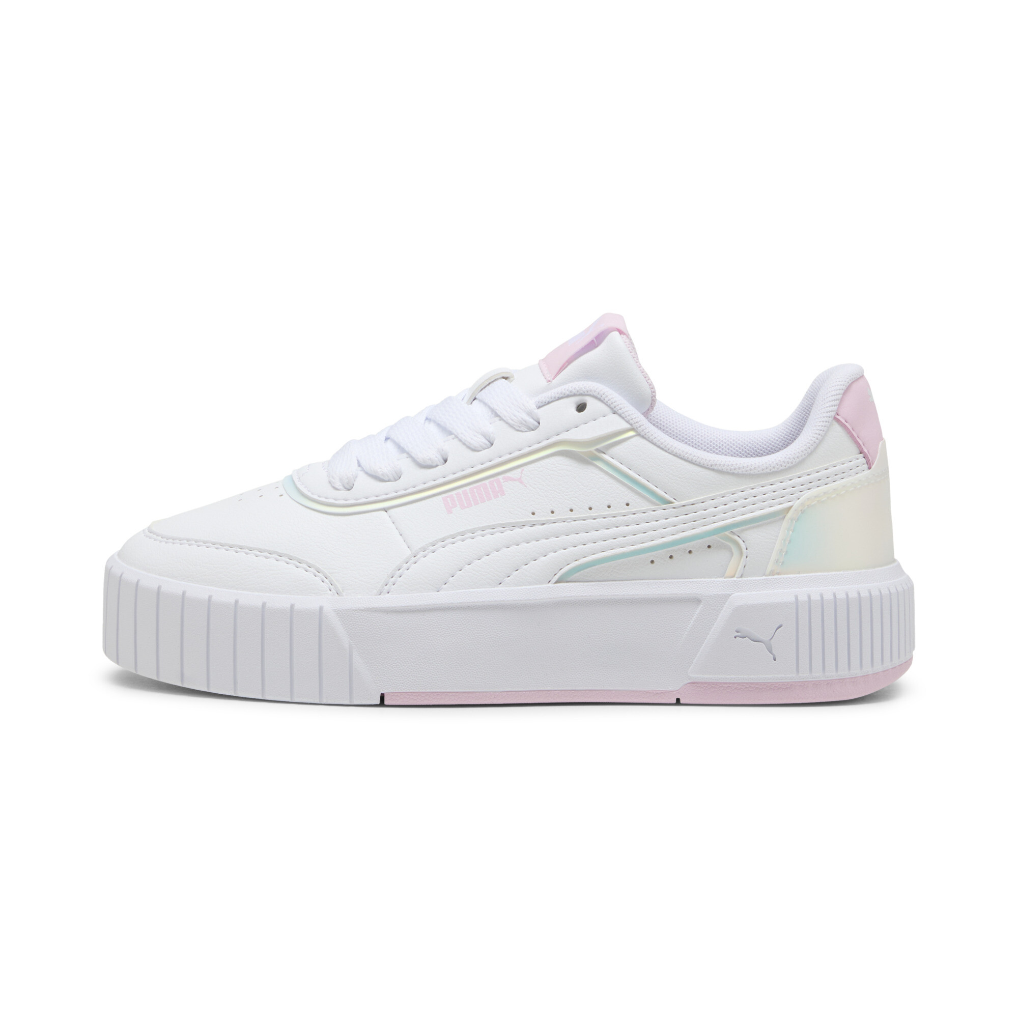 PUMA Carina 2.0 Holo 2.0 sneakers voor Dames, Roze/Wit, Maat 35,5 thumbnail 5